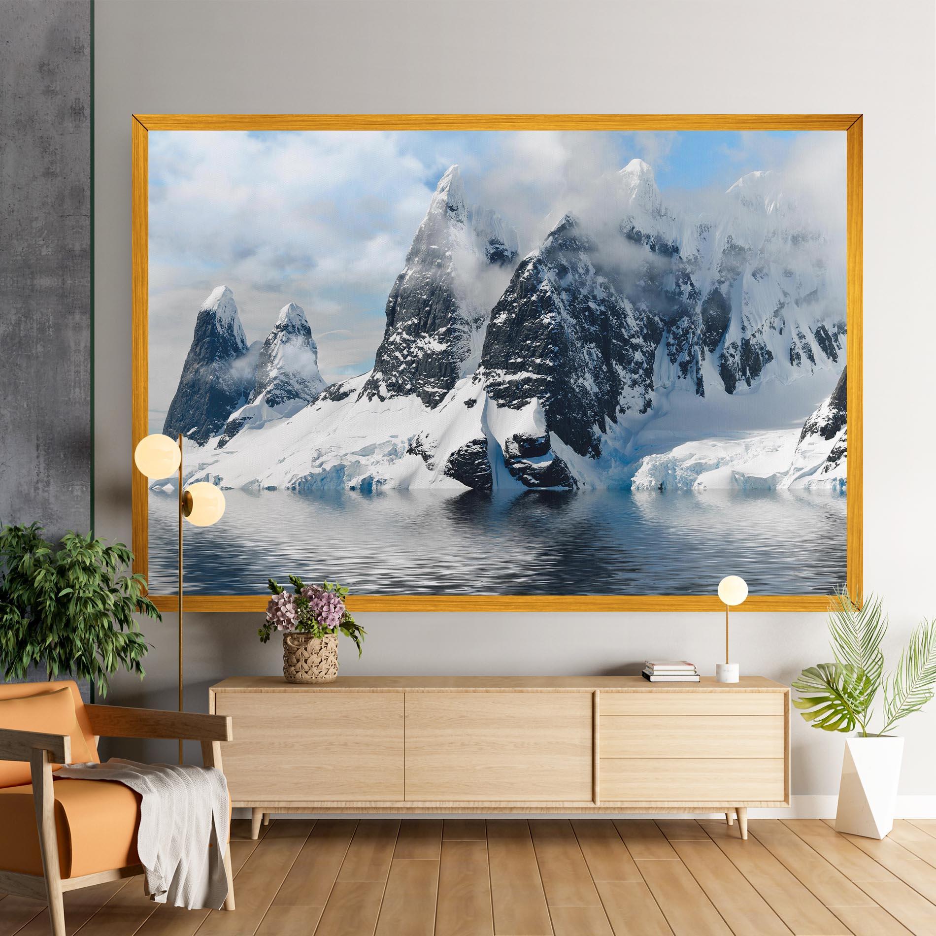Tablou Canvas Glacial Mountains mockup 9