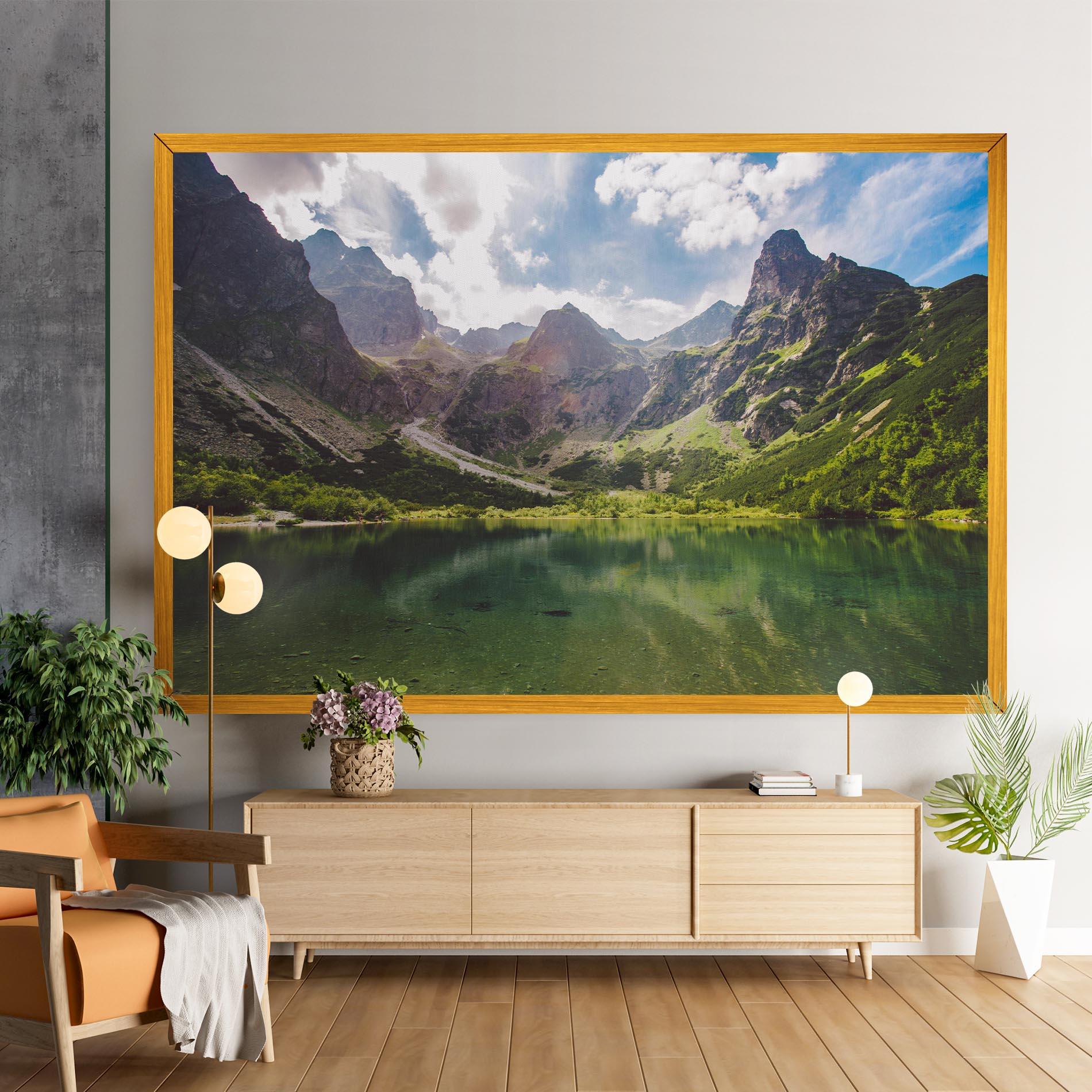 Tablou Canvas Green Mountain mockup 9