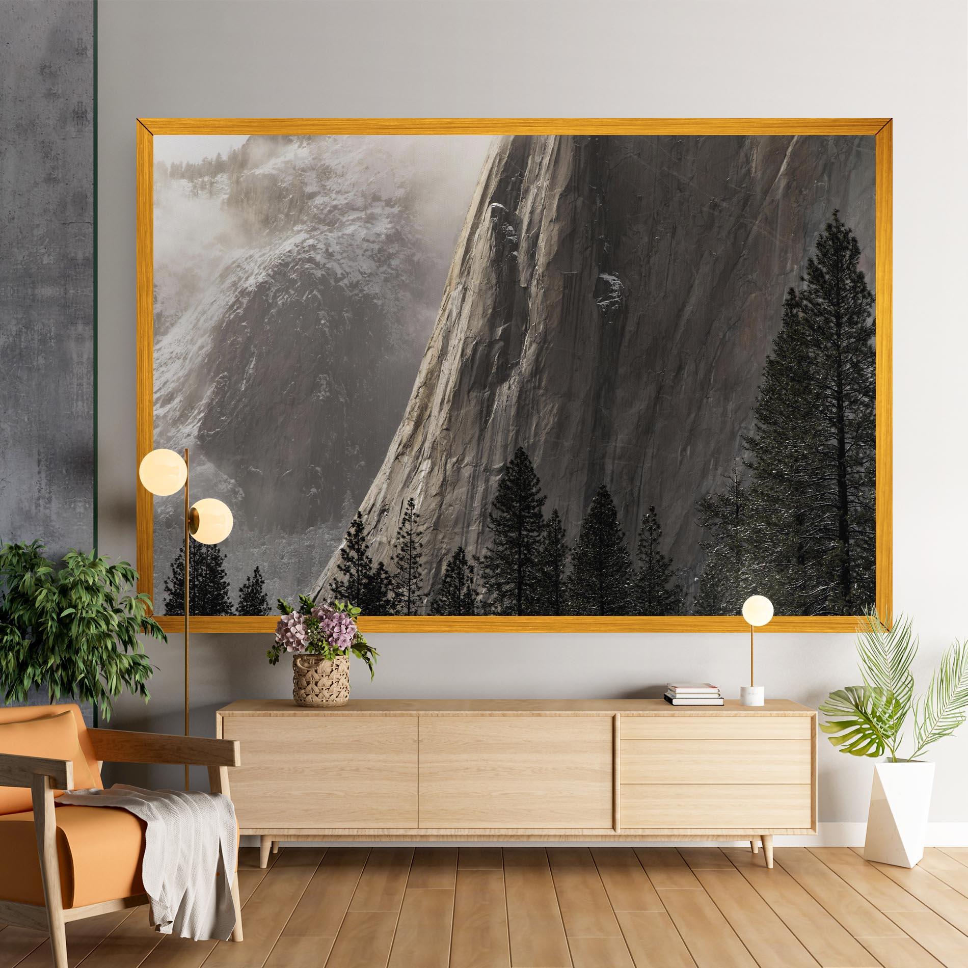 Tablou Canvas Green Tree Mountain mockup 9