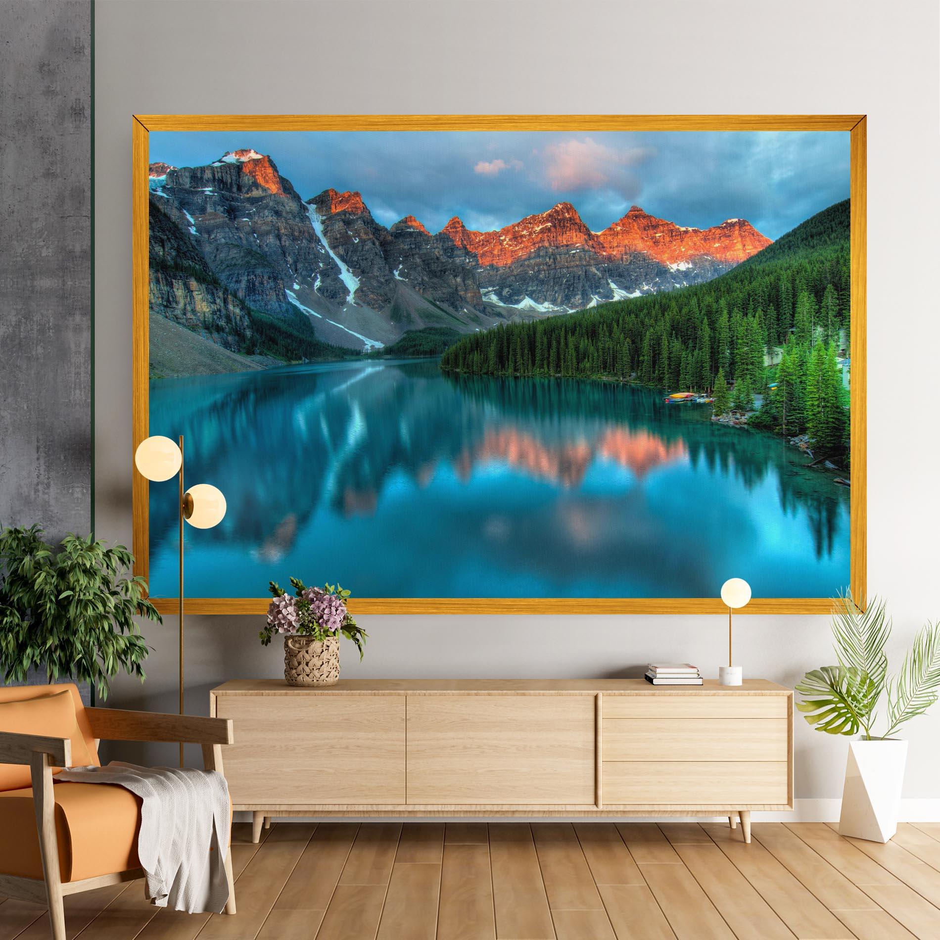 Tablou Canvas Lake Reflection mockup 9