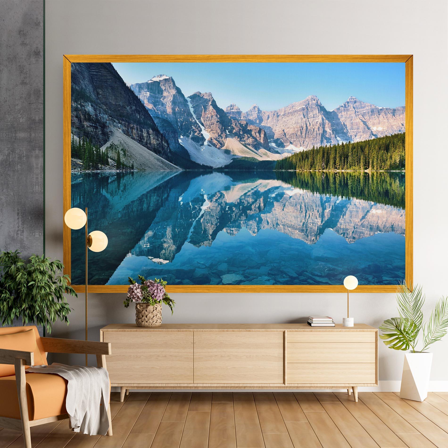Tablou Canvas Mountain Crystal Lake mockup 9