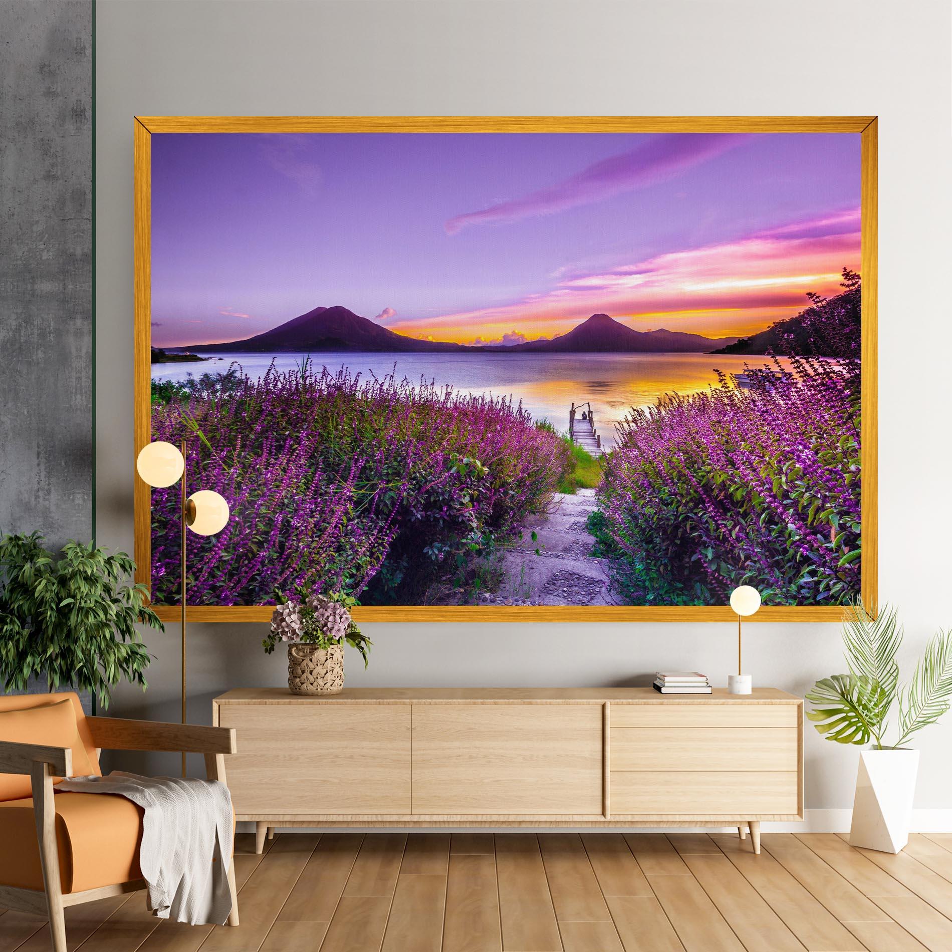 Tablou Canvas Purple Lake mockup 9