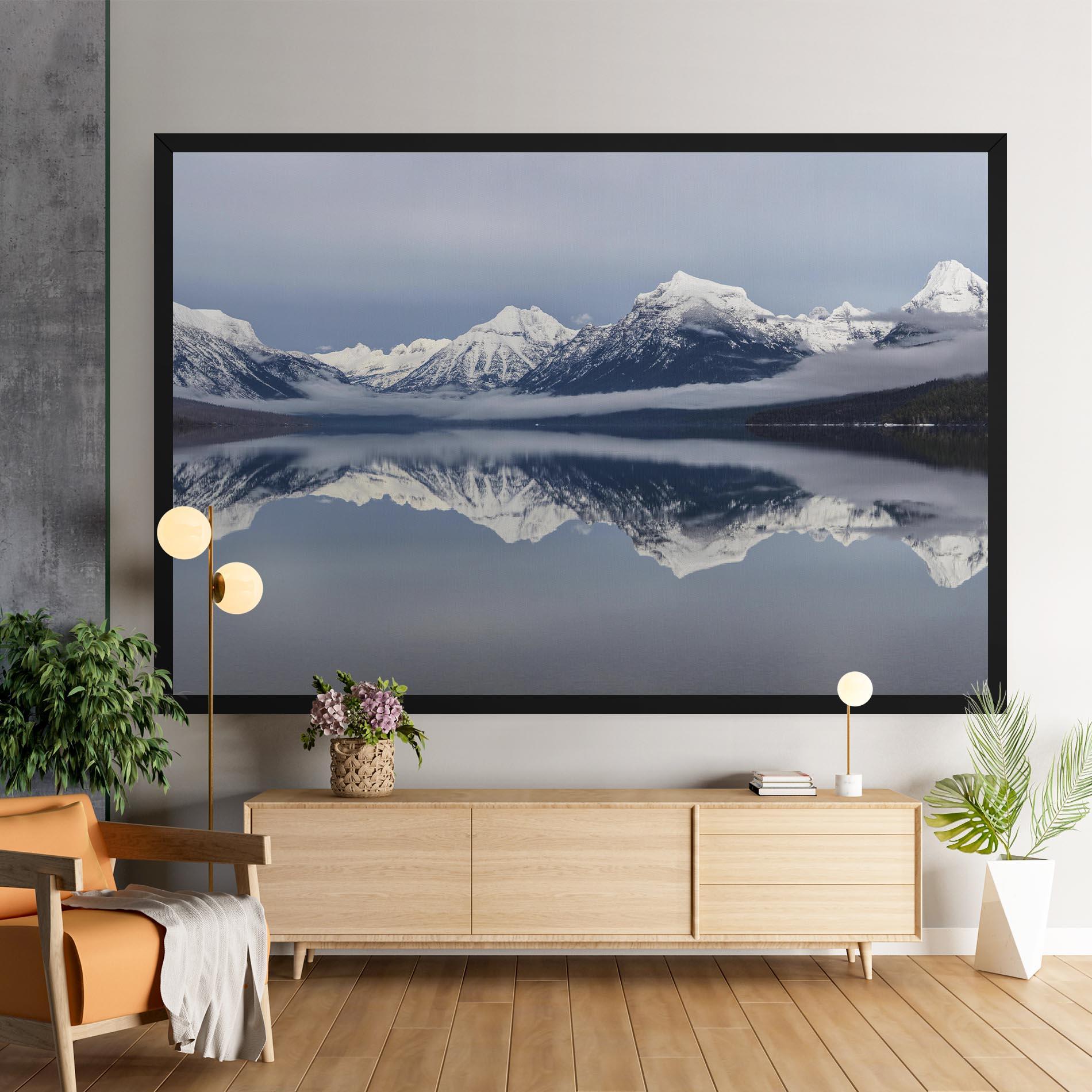 Tablou Canvas Beautiful Snowy Mountain mockup 9