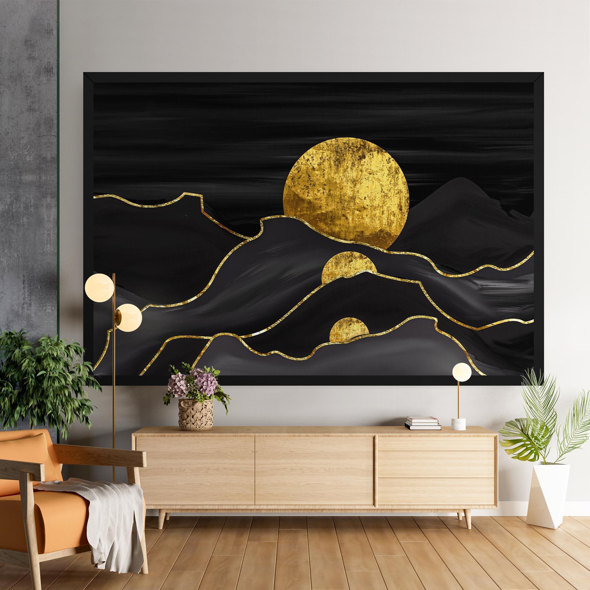 Tablou Canvas Black Moutains mockup 9