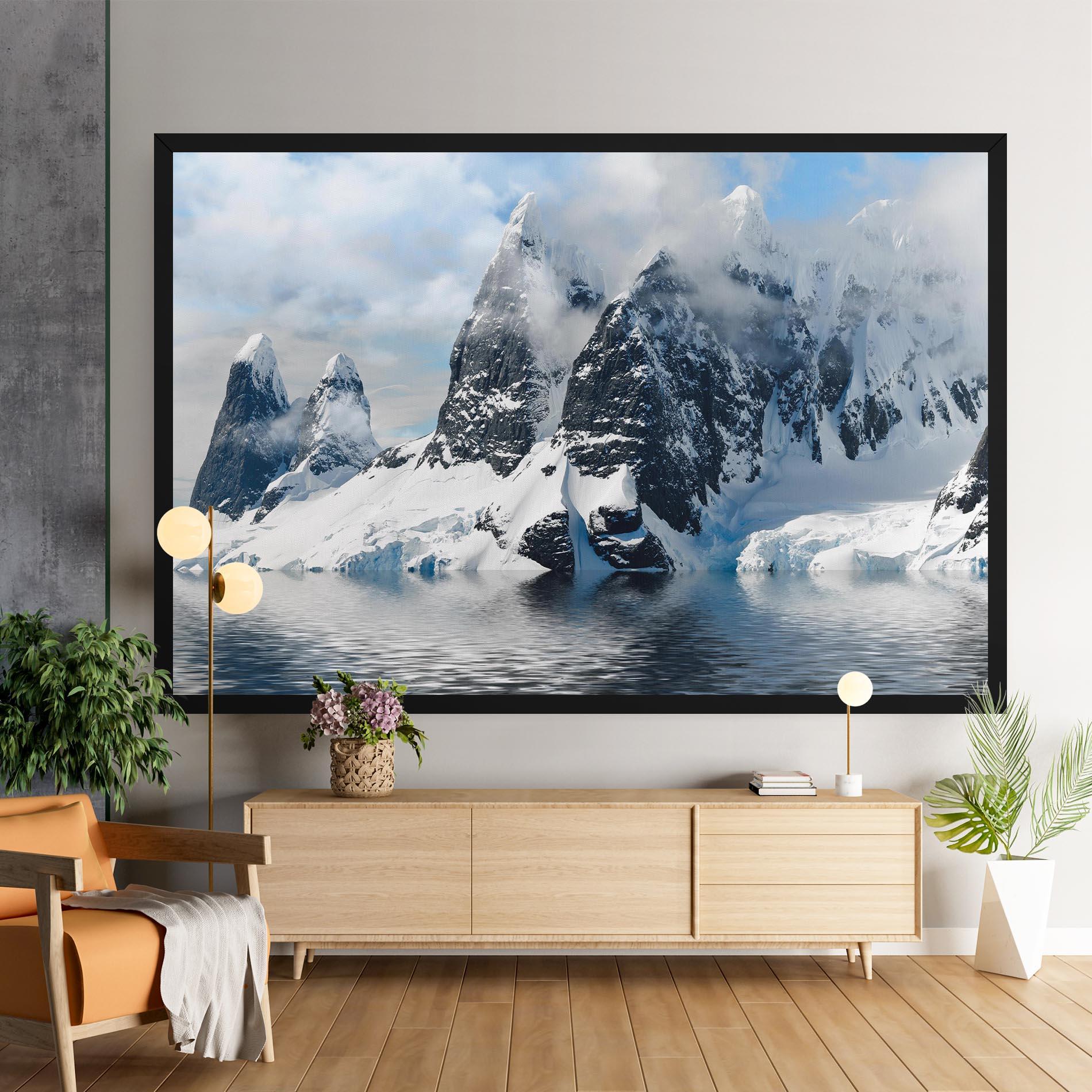Tablou Canvas Glacial Mountains mockup 9