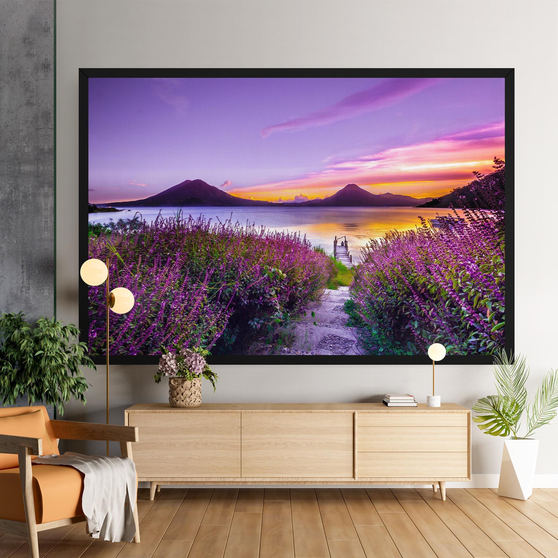 Tablou Canvas Purple Lake mockup 9