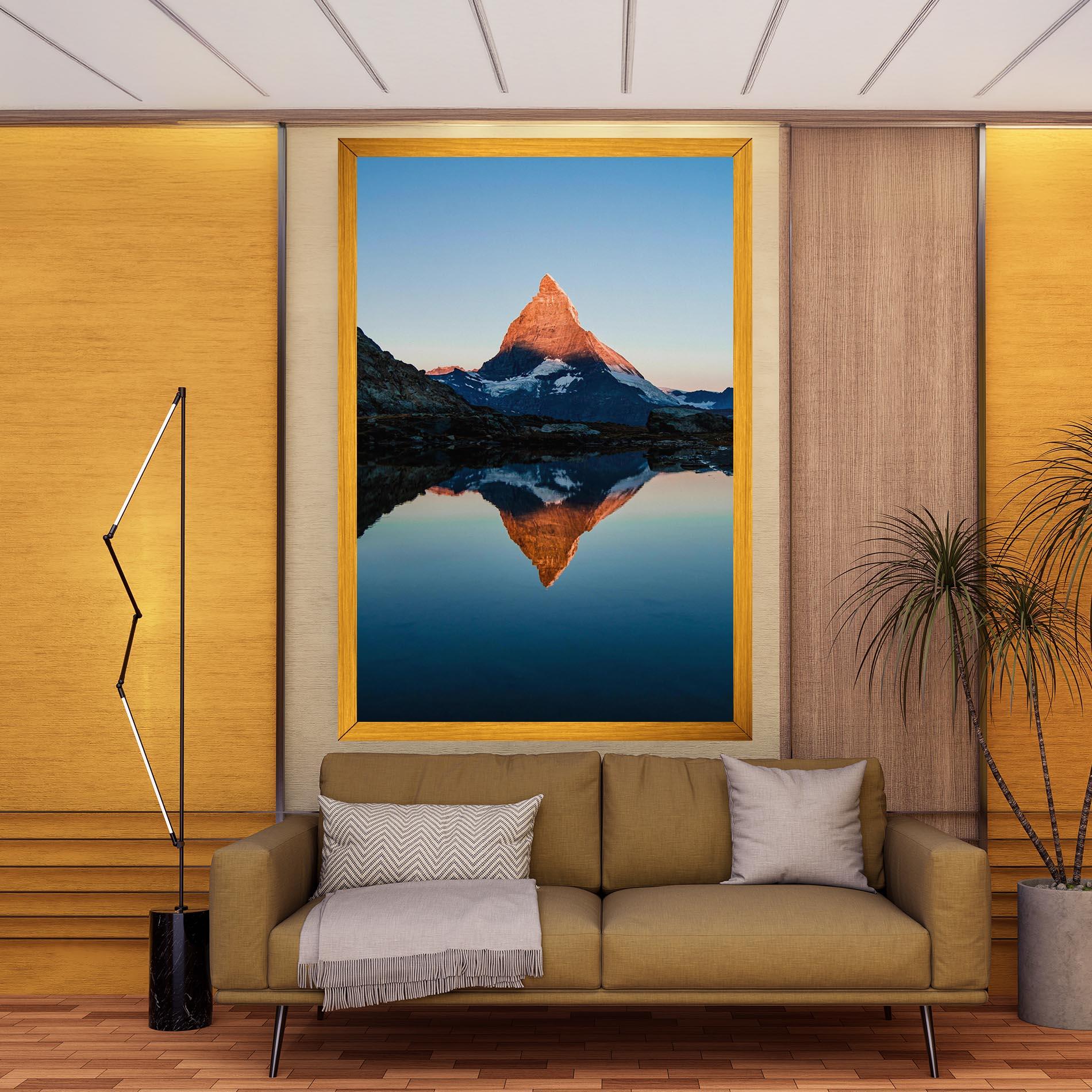 Tablou Canvas Mirror Mountain mockup 9