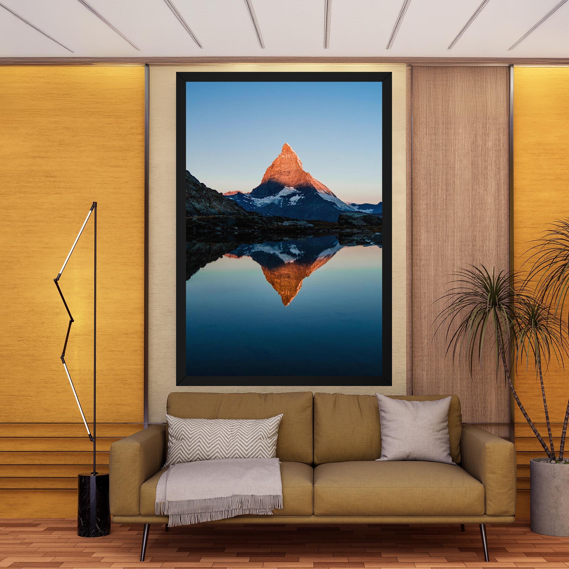 Tablou Canvas Mirror Mountain mockup 9