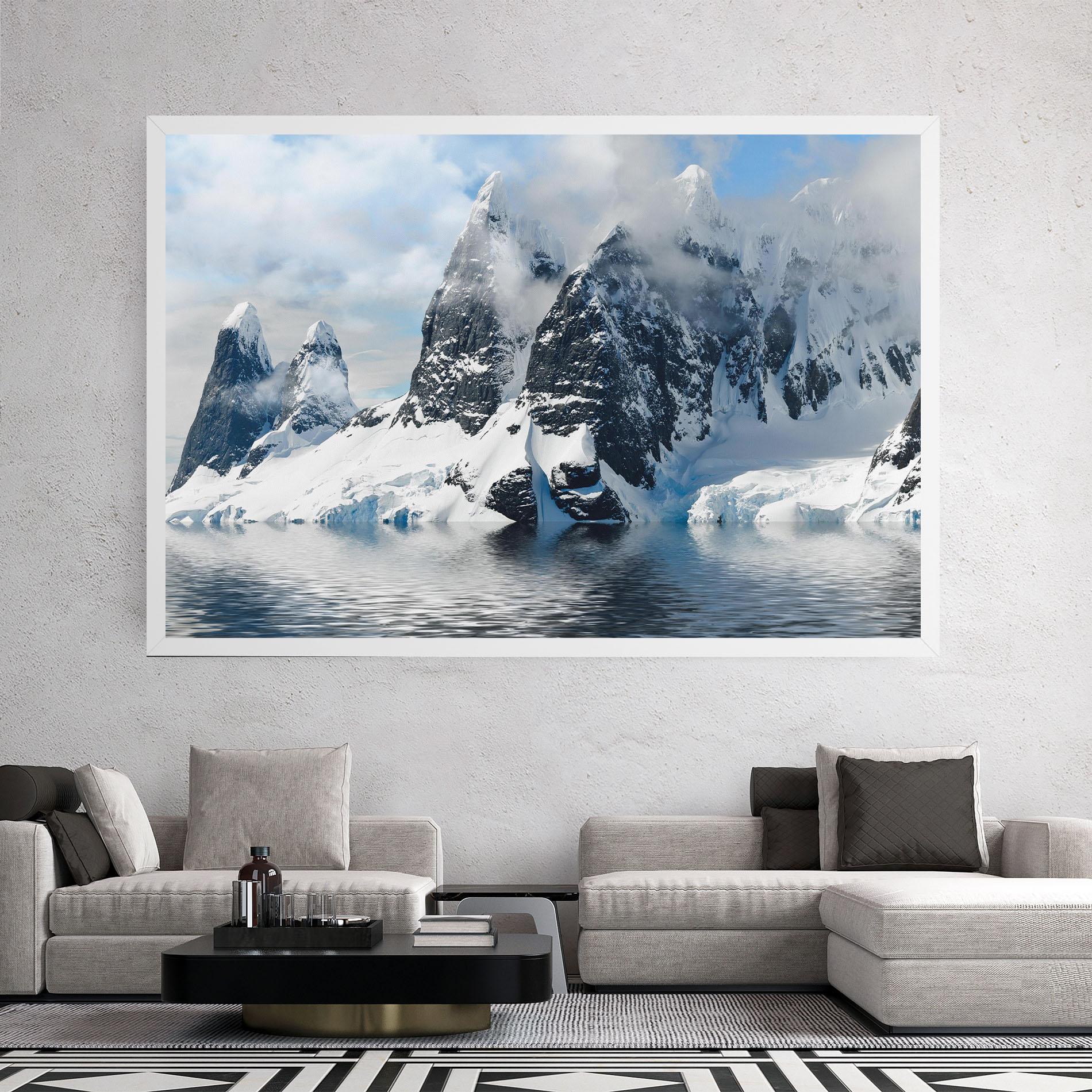 Tablou Canvas Glacial Mountains mockup 2