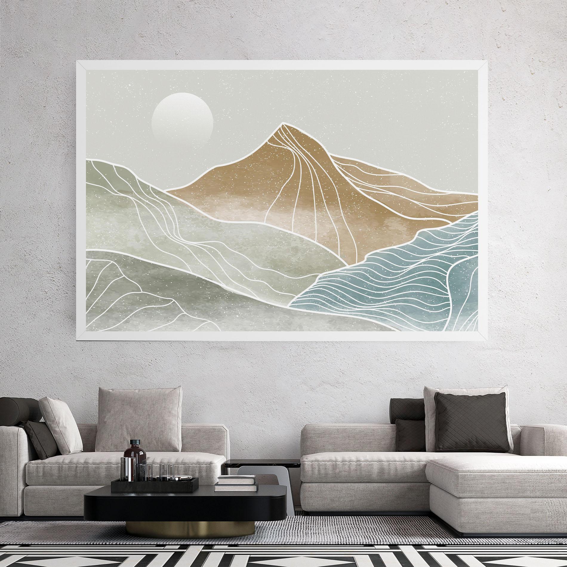 Tablou Canvas Minimal Mountain mockup 2