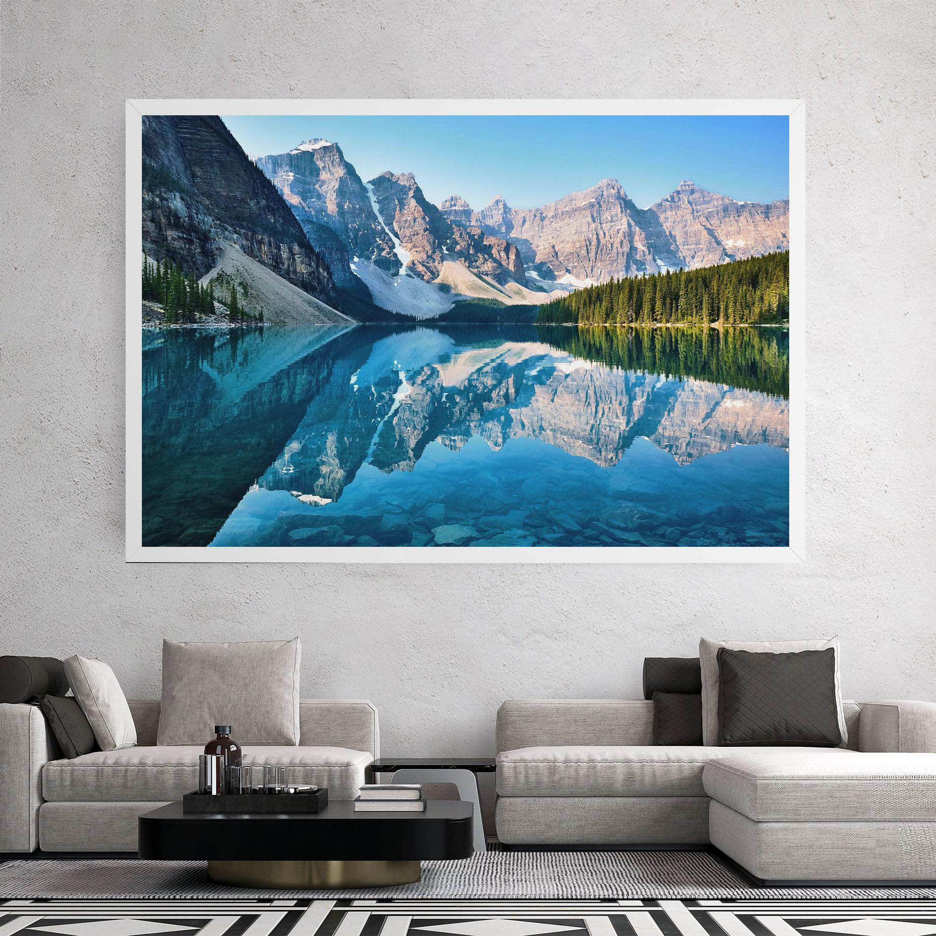 Tablou Canvas Mountain Crystal Lake mockup 2