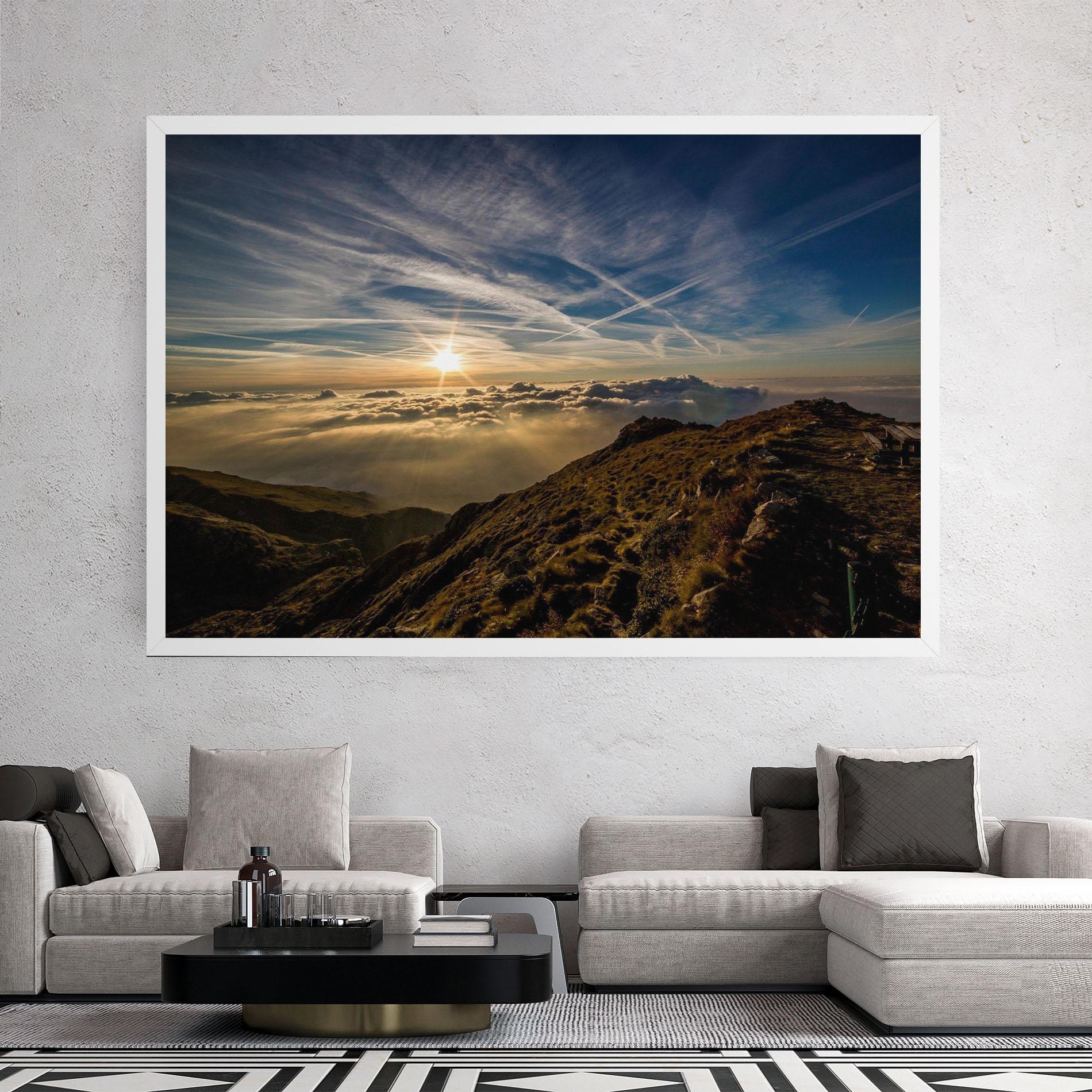 Tablou Canvas Over The Clouds mockup 2