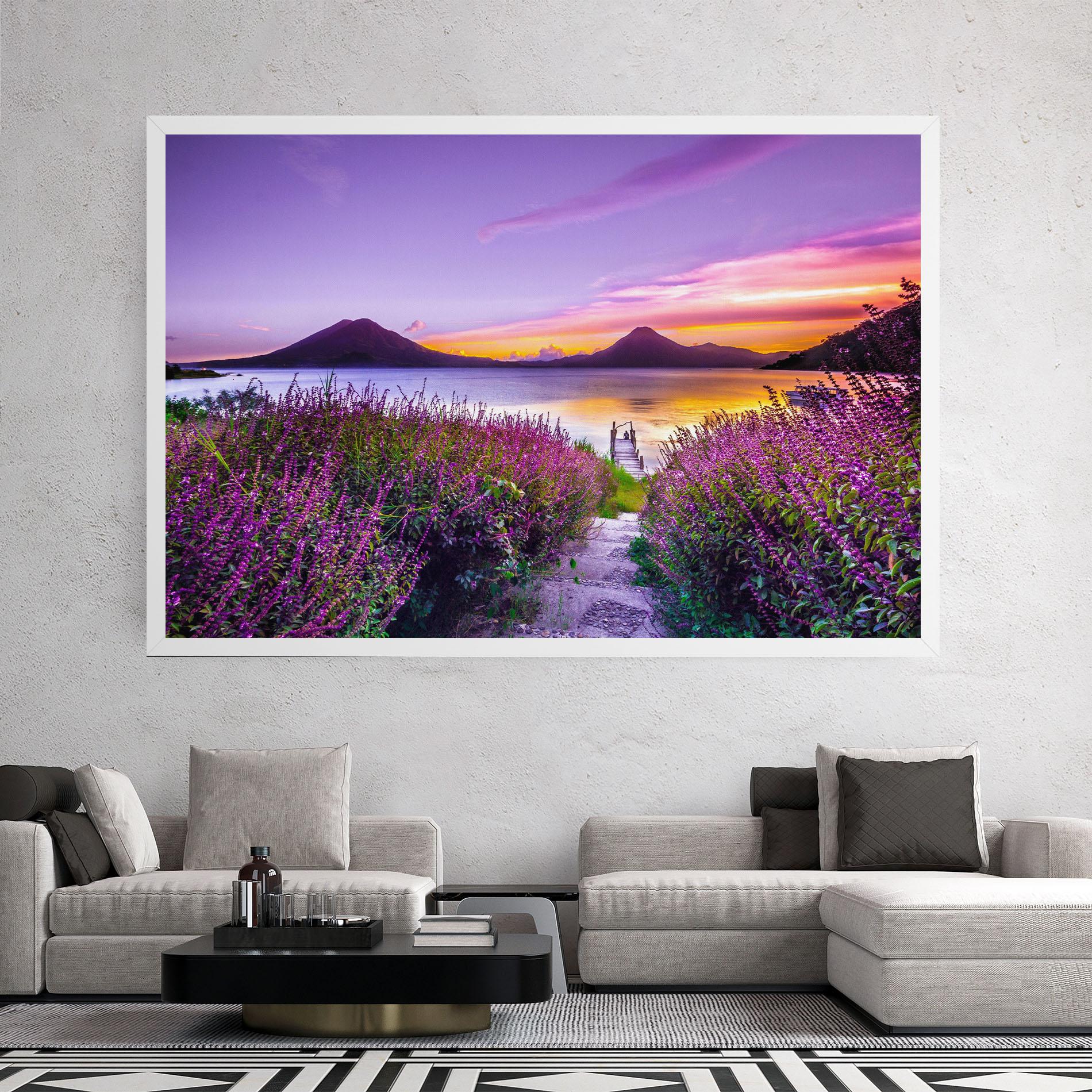 Tablou Canvas Purple Lake mockup 2