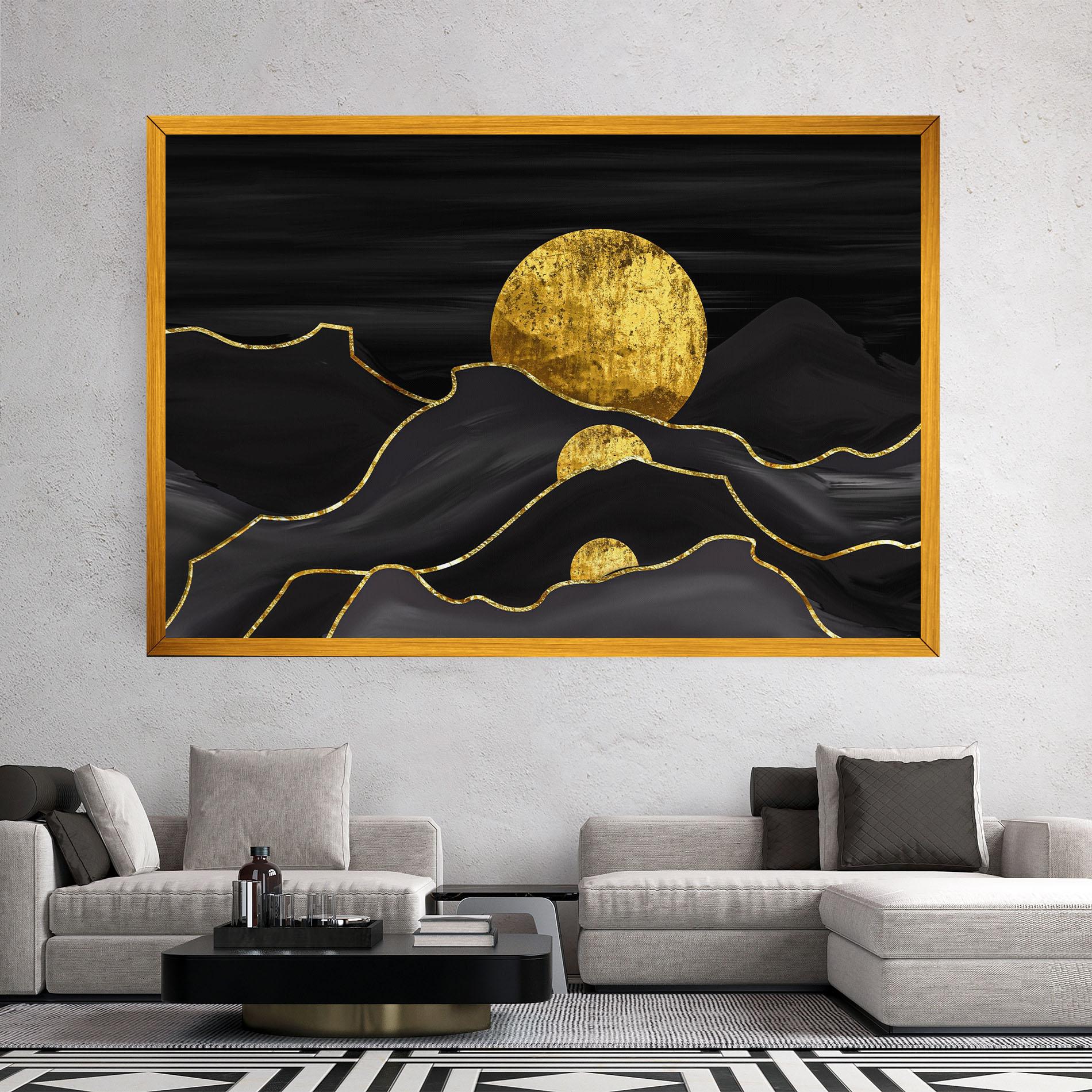 Tablou Canvas Black Moutains mockup 2