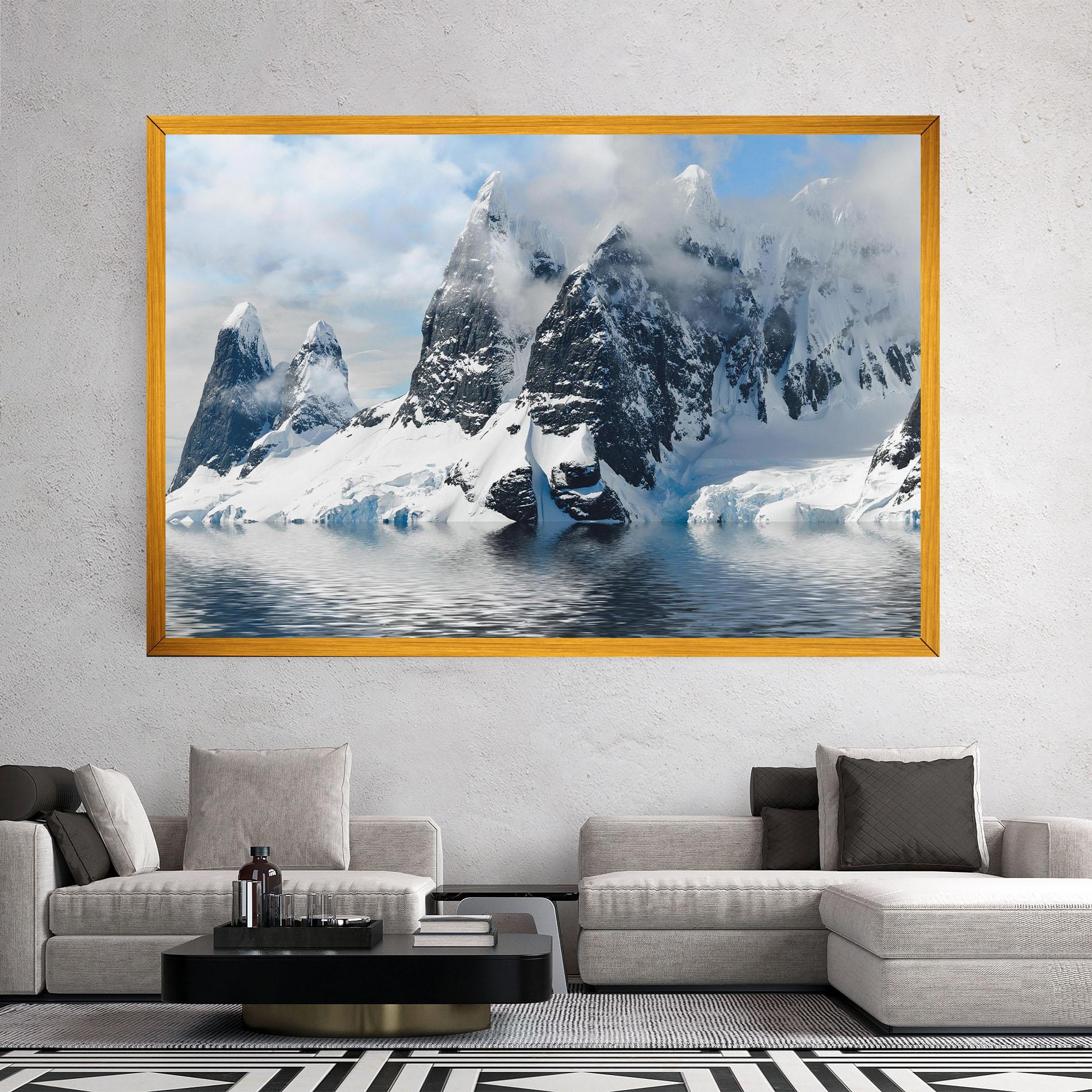 Tablou Canvas Glacial Mountains mockup 2