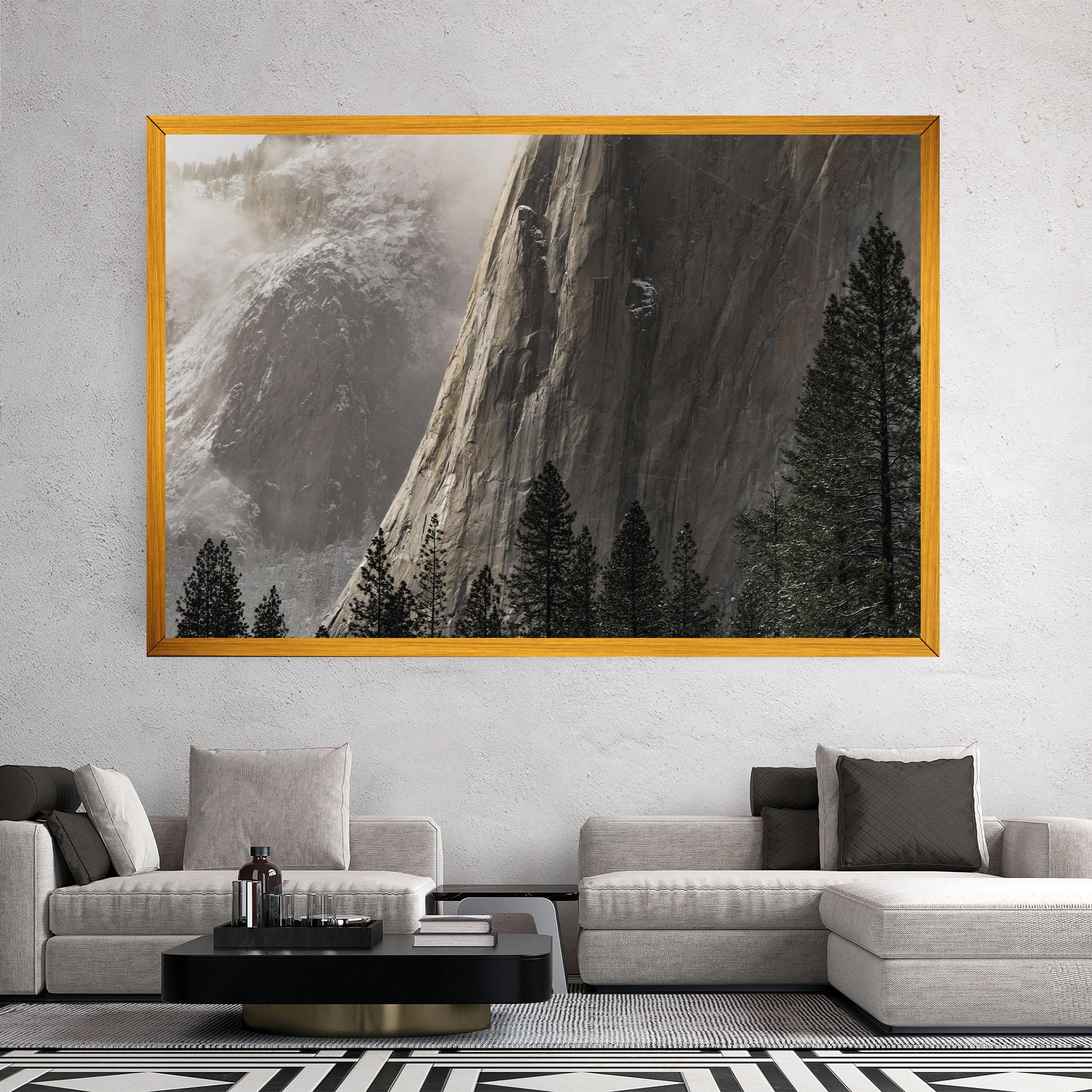 Tablou Canvas Green Tree Mountain mockup 2