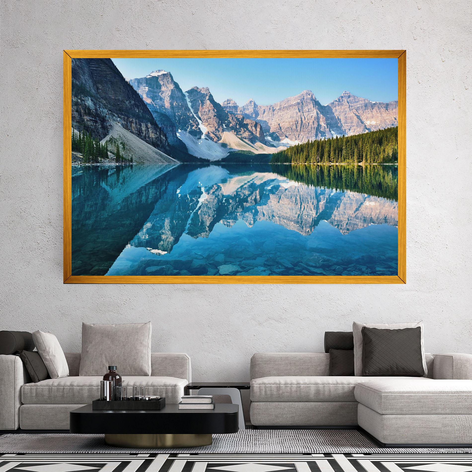 Tablou Canvas Mountain Crystal Lake mockup 2