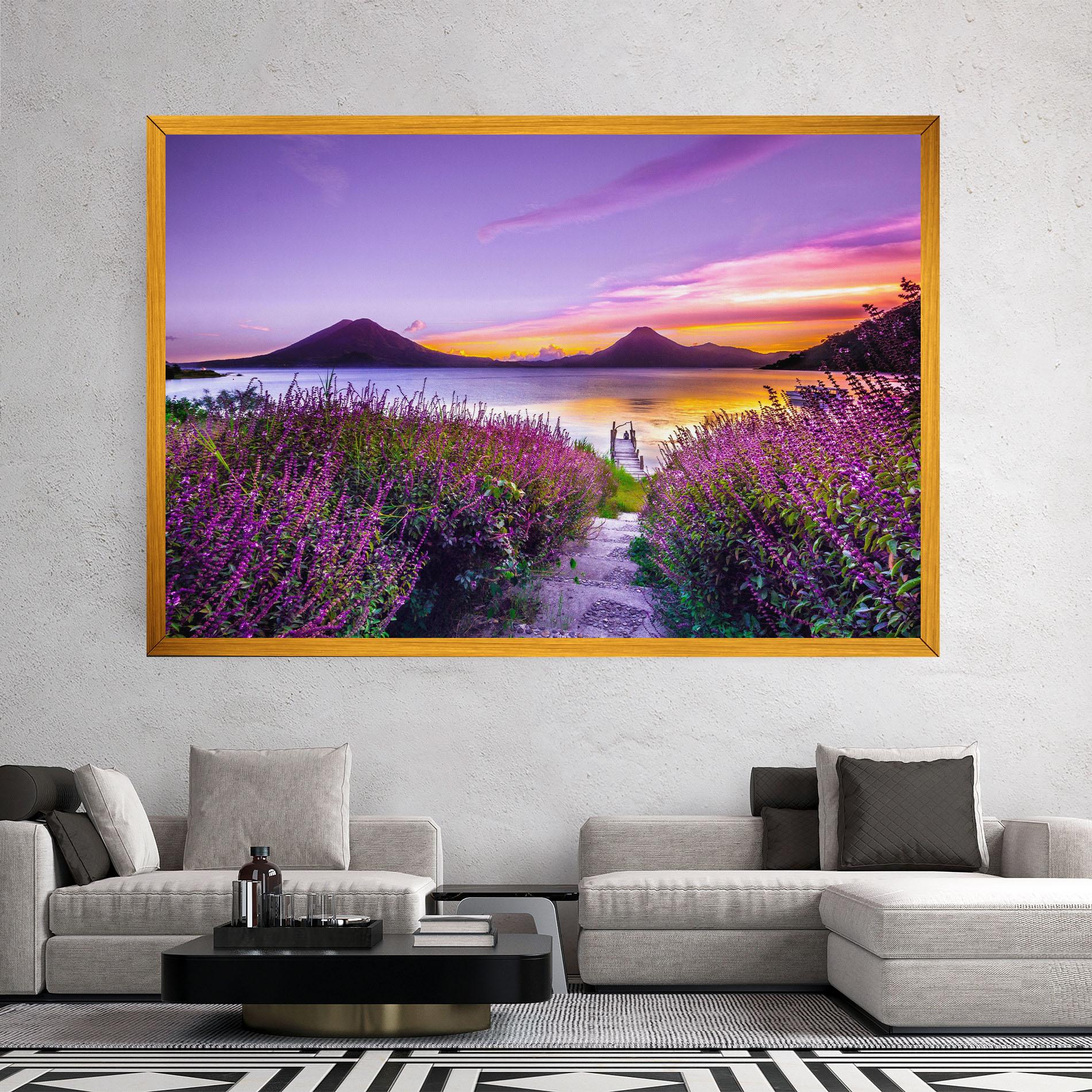 Tablou Canvas Purple Lake mockup 2