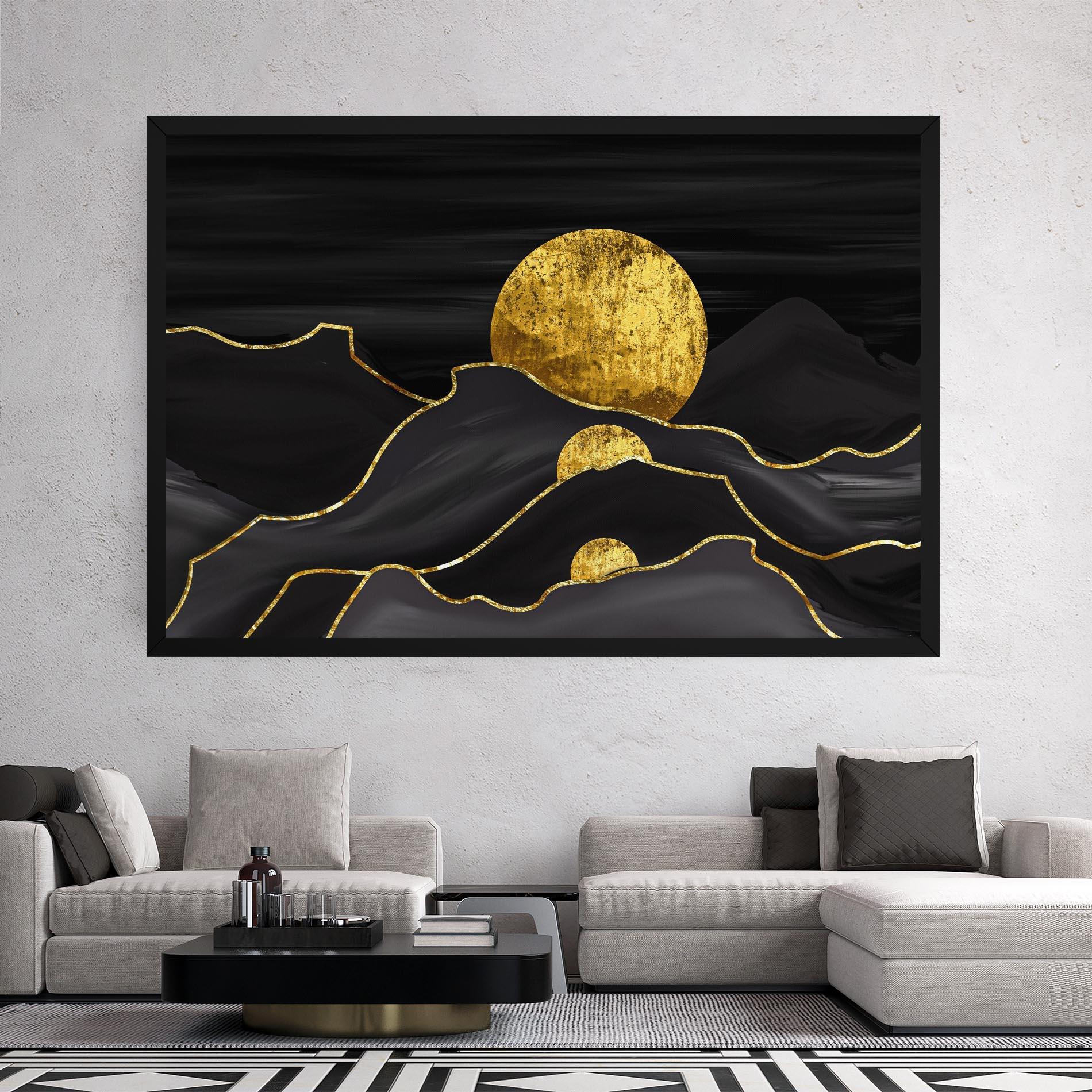 Tablou Canvas Black Moutains mockup 2