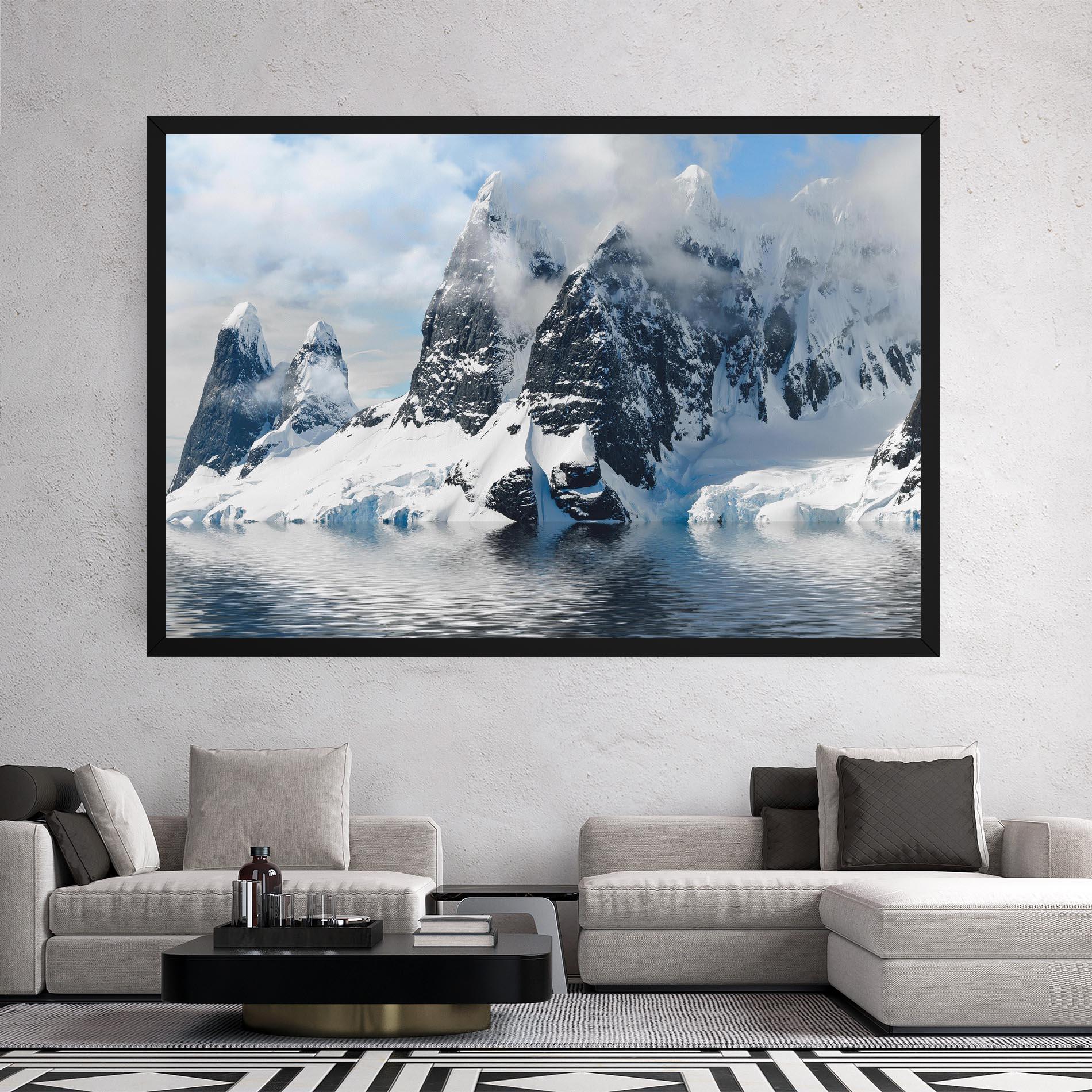 Tablou Canvas Glacial Mountains mockup 2