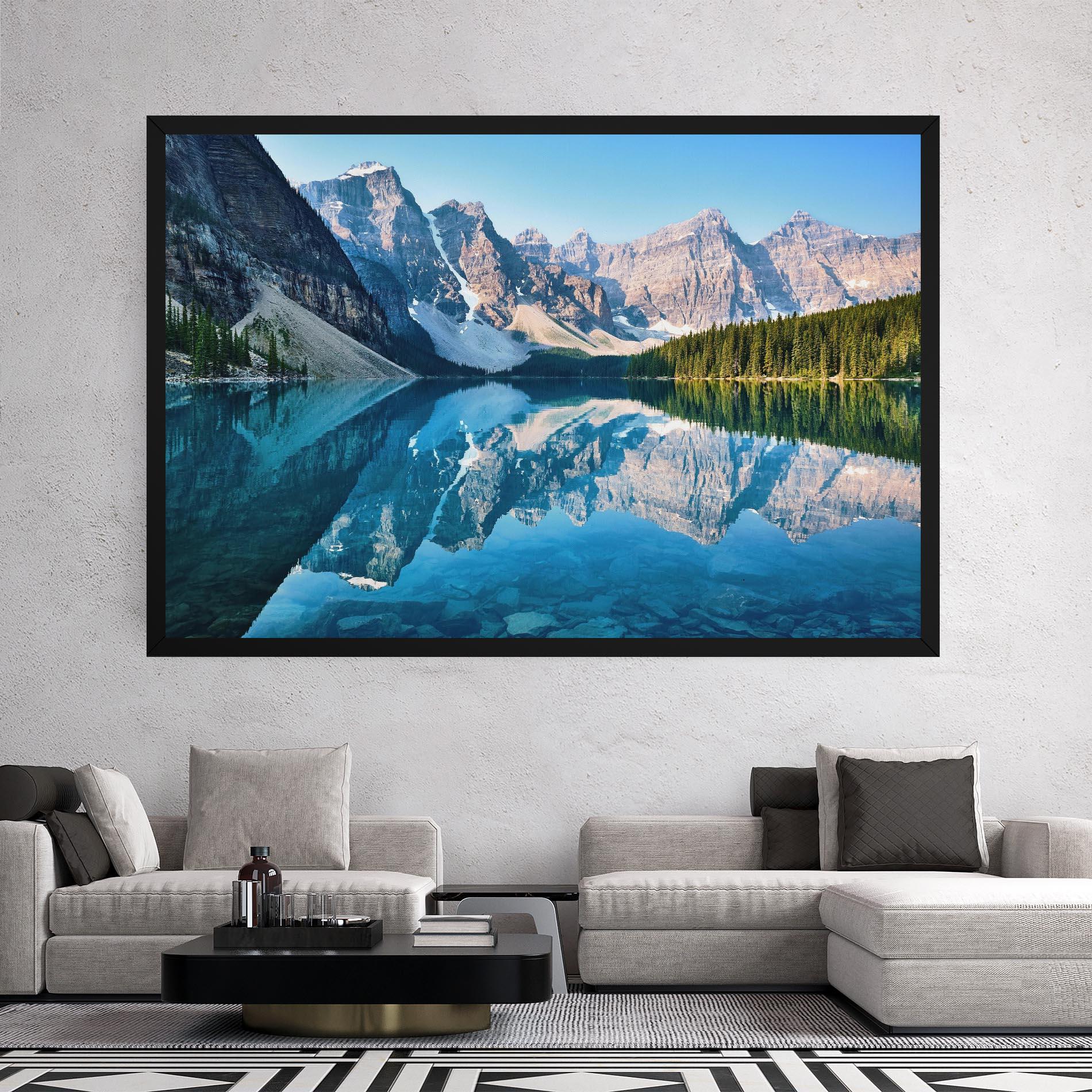 Tablou Canvas Mountain Crystal Lake mockup 2