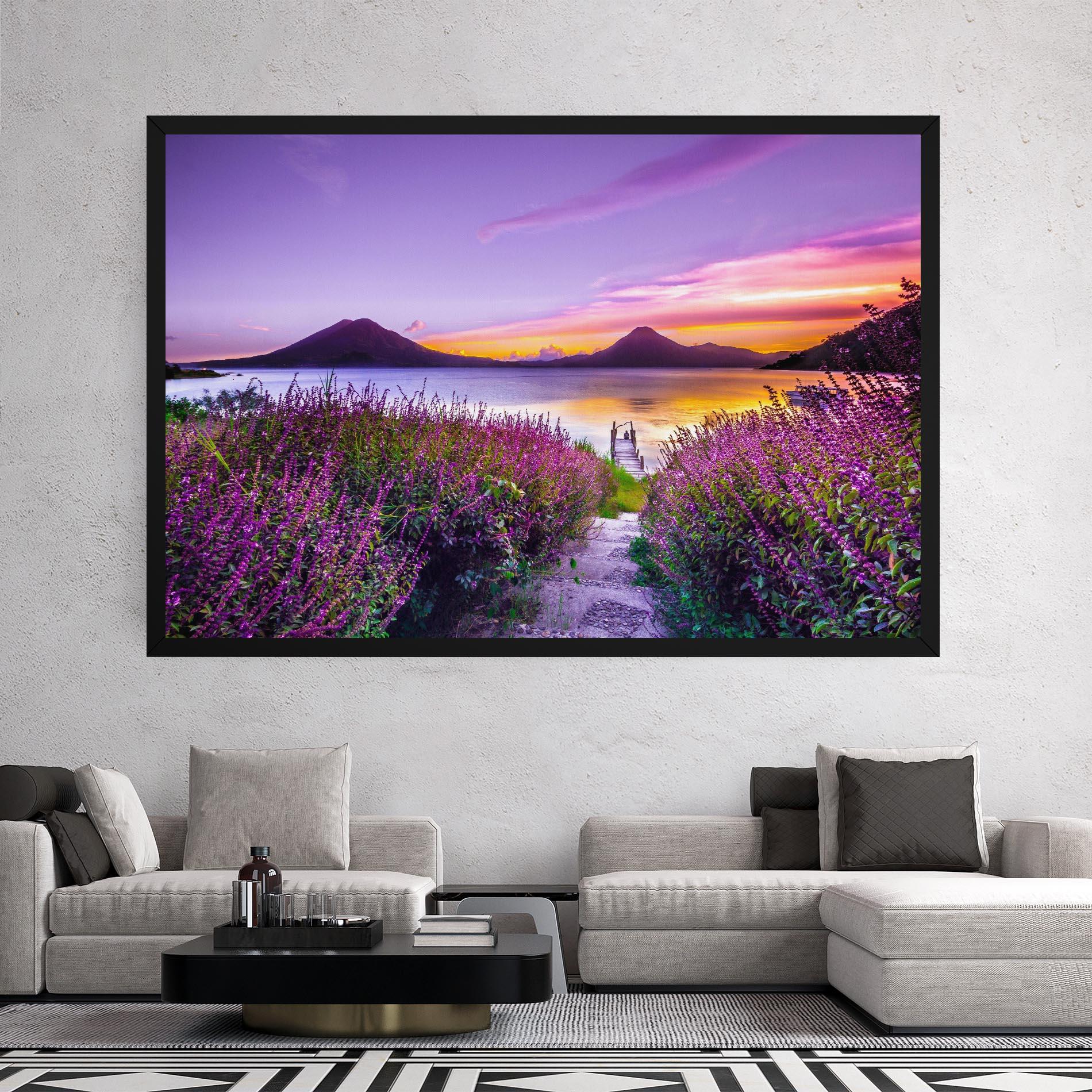 Tablou Canvas Purple Lake mockup 2