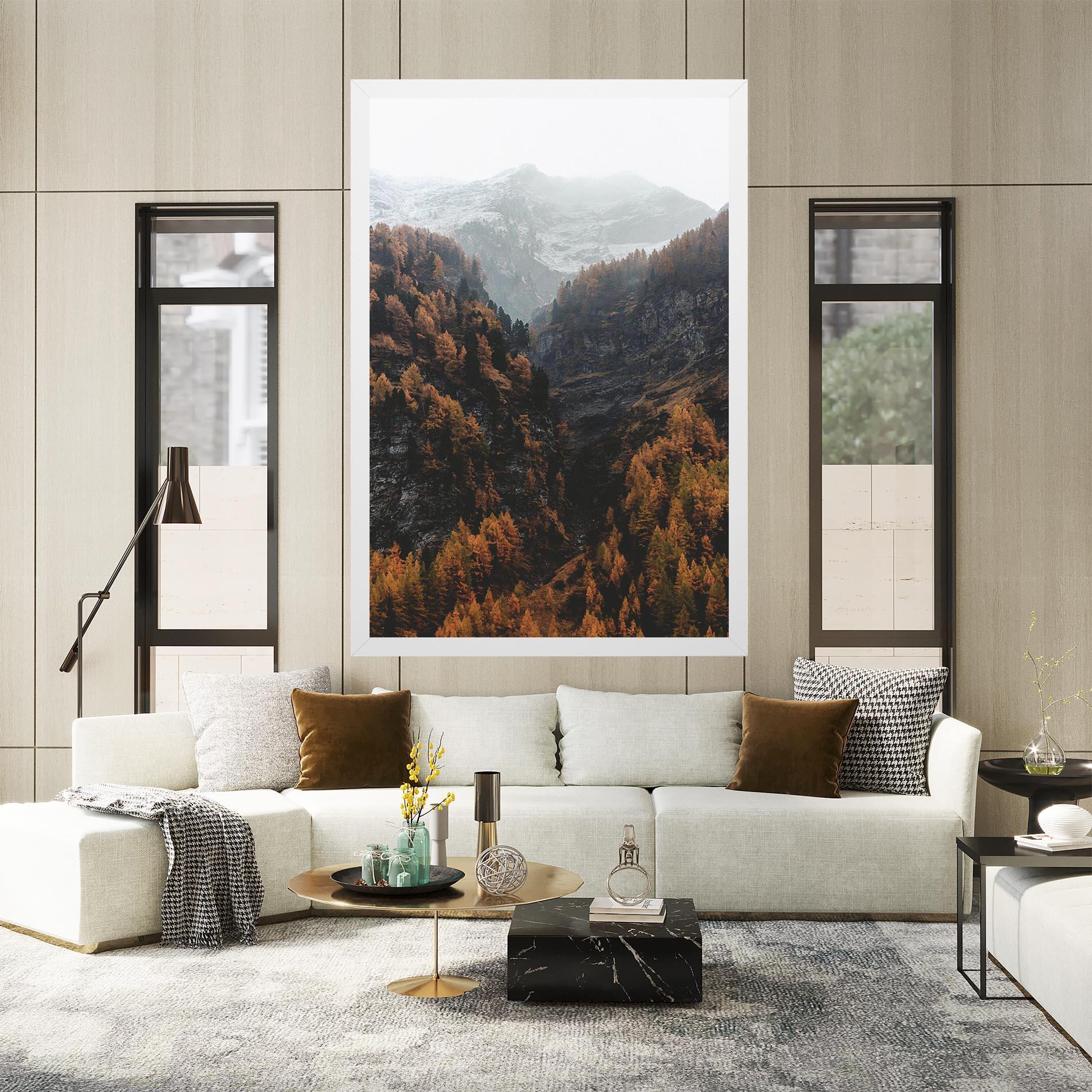 Tablou Canvas Autumn Mountain mockup 2