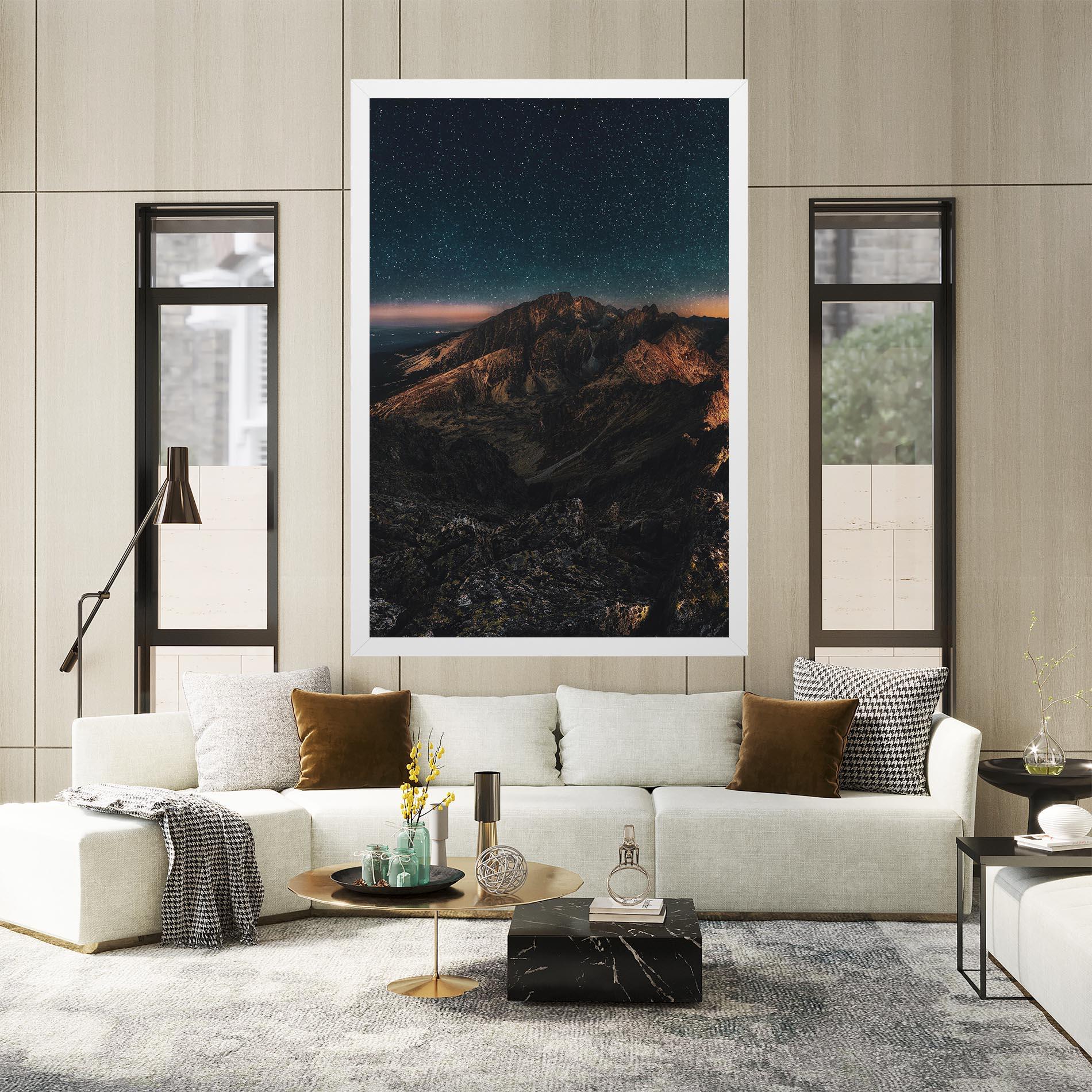 Tablou Canvas Mountain Sky mockup 2