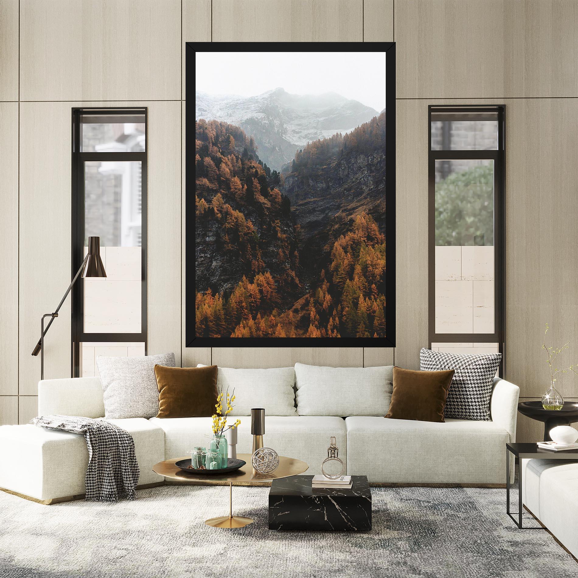 Tablou Canvas Autumn Mountain mockup 2
