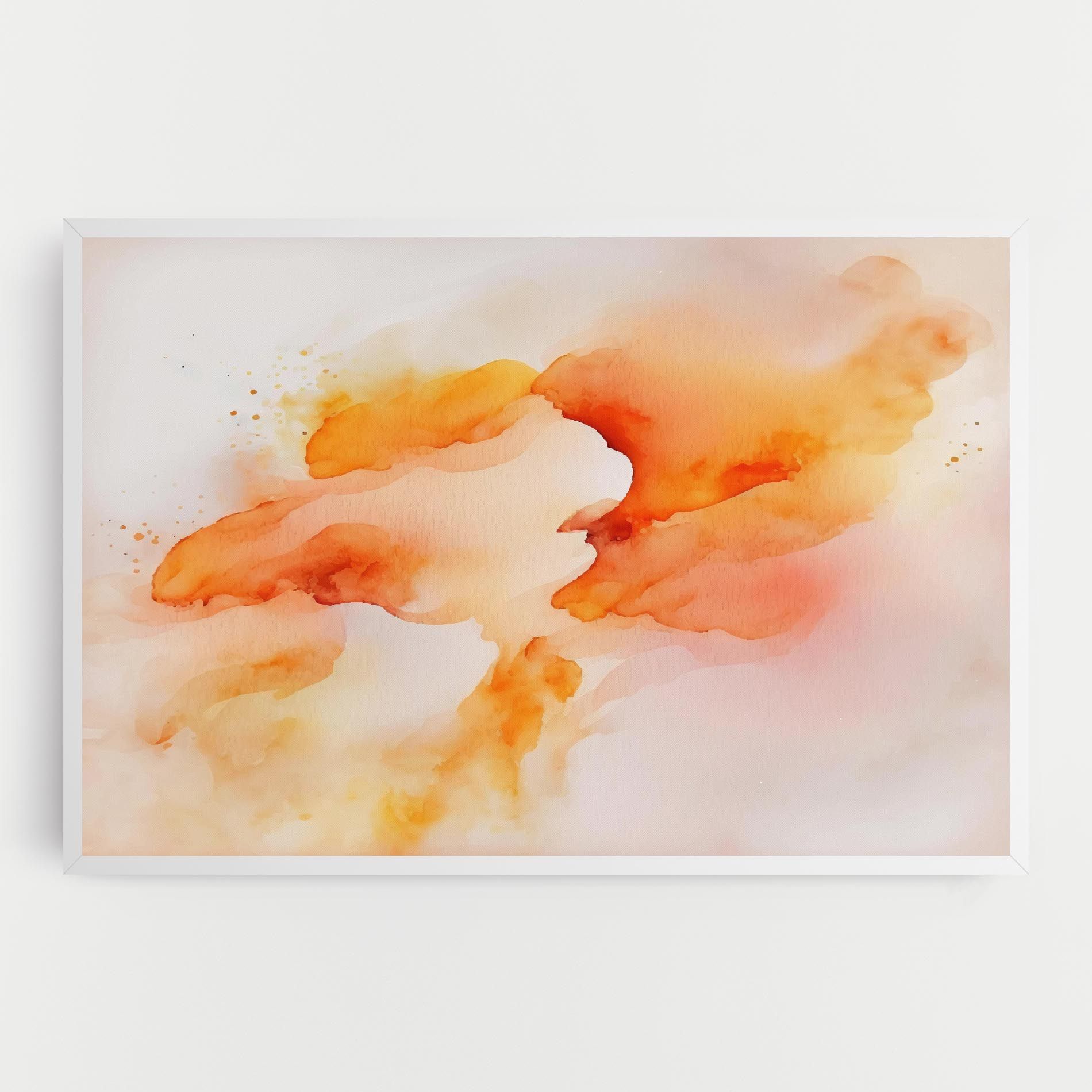 Abstract Orange Cloud mockup 0