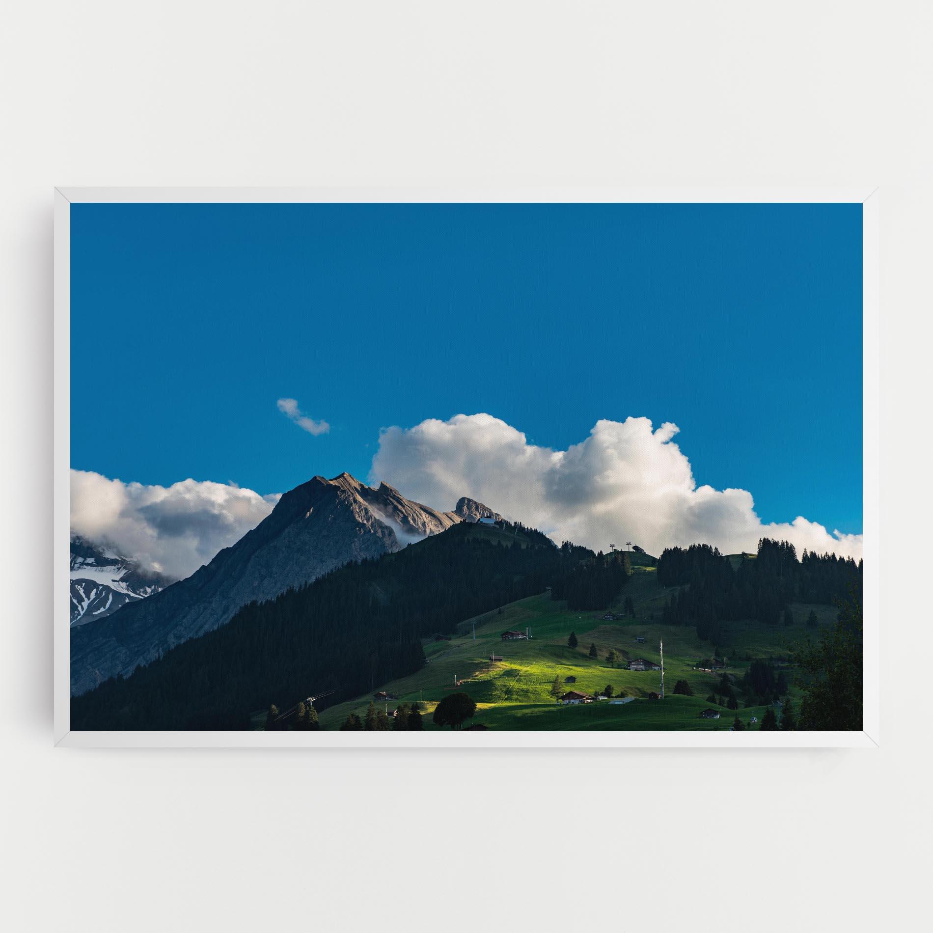 Tablou Canvas Beautiful Mountain Cloud View mockup 0