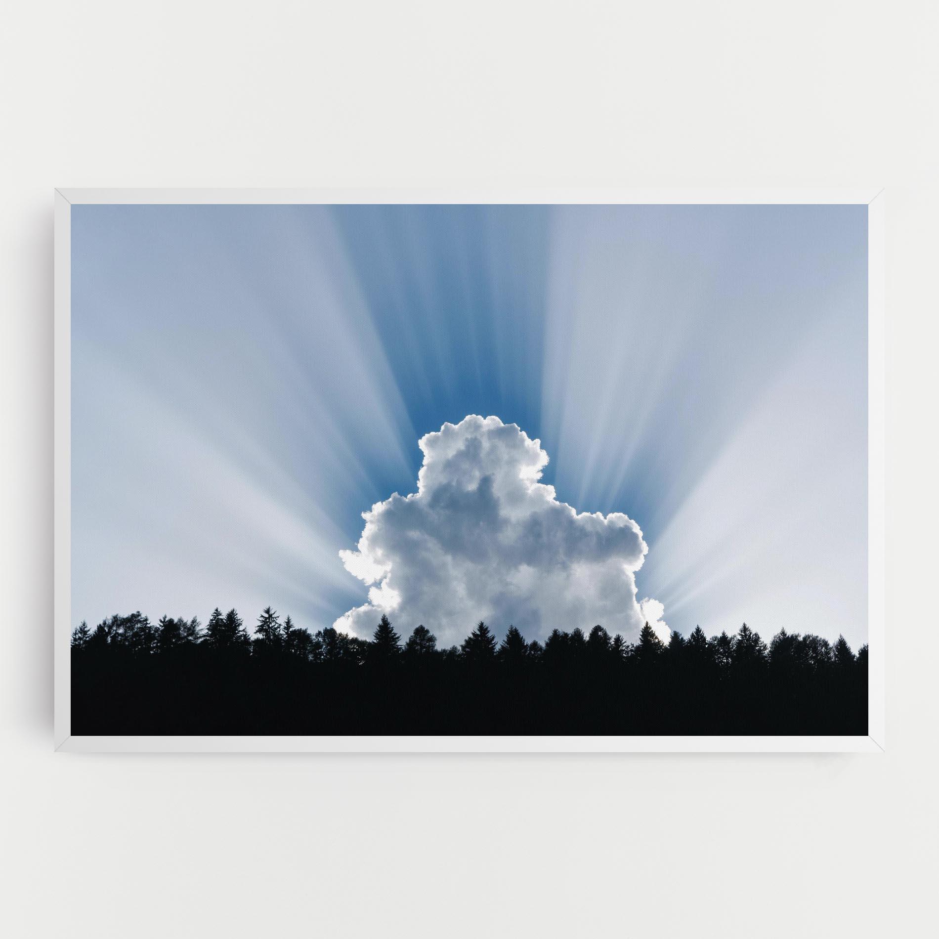 Tablou Canvas Big White Cloud Light mockup 0