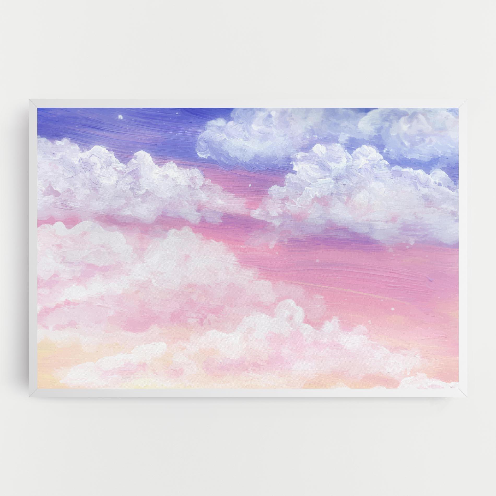 Tablou Canvas Cloud Paint Texture mockup 0