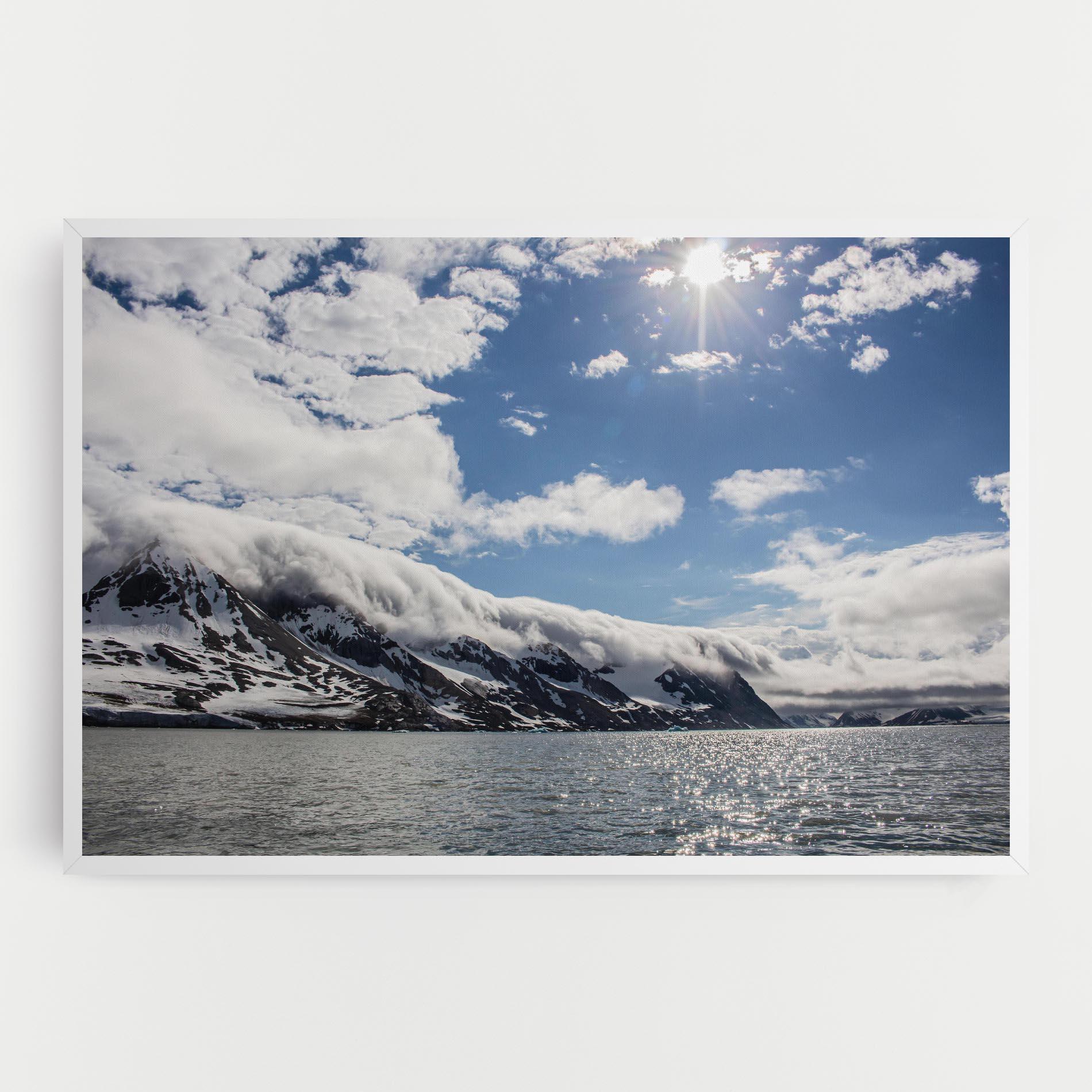 Tablou Canvas Clouds Over Ice mockup 0
