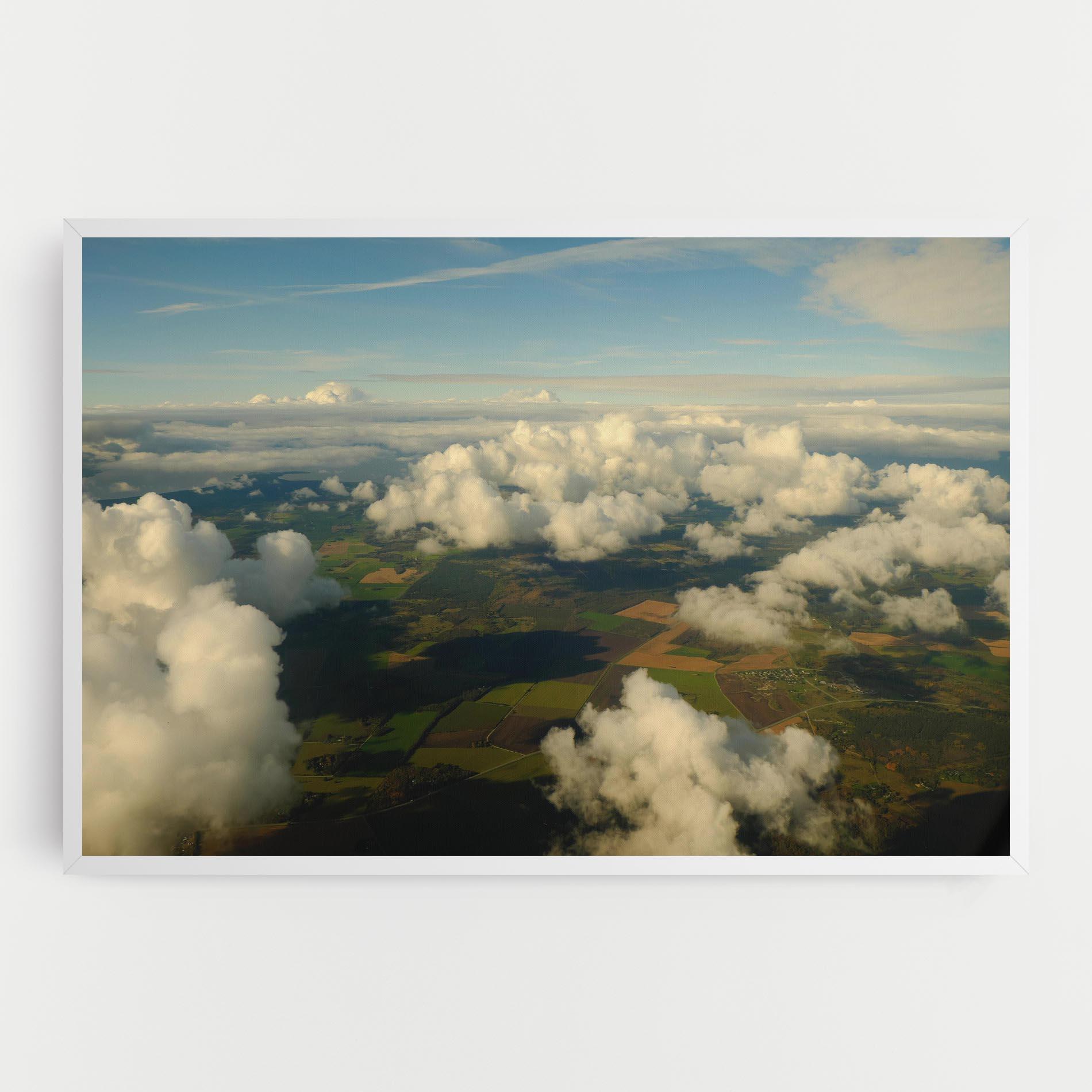 Tablou Canvas Clouds View From Plane mockup 0