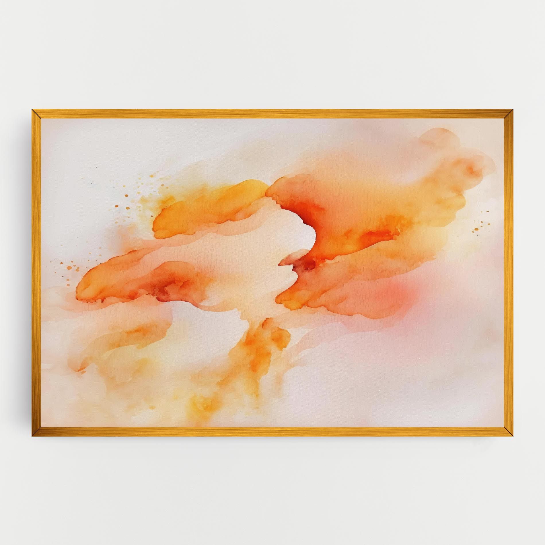 Abstract Orange Cloud mockup 0