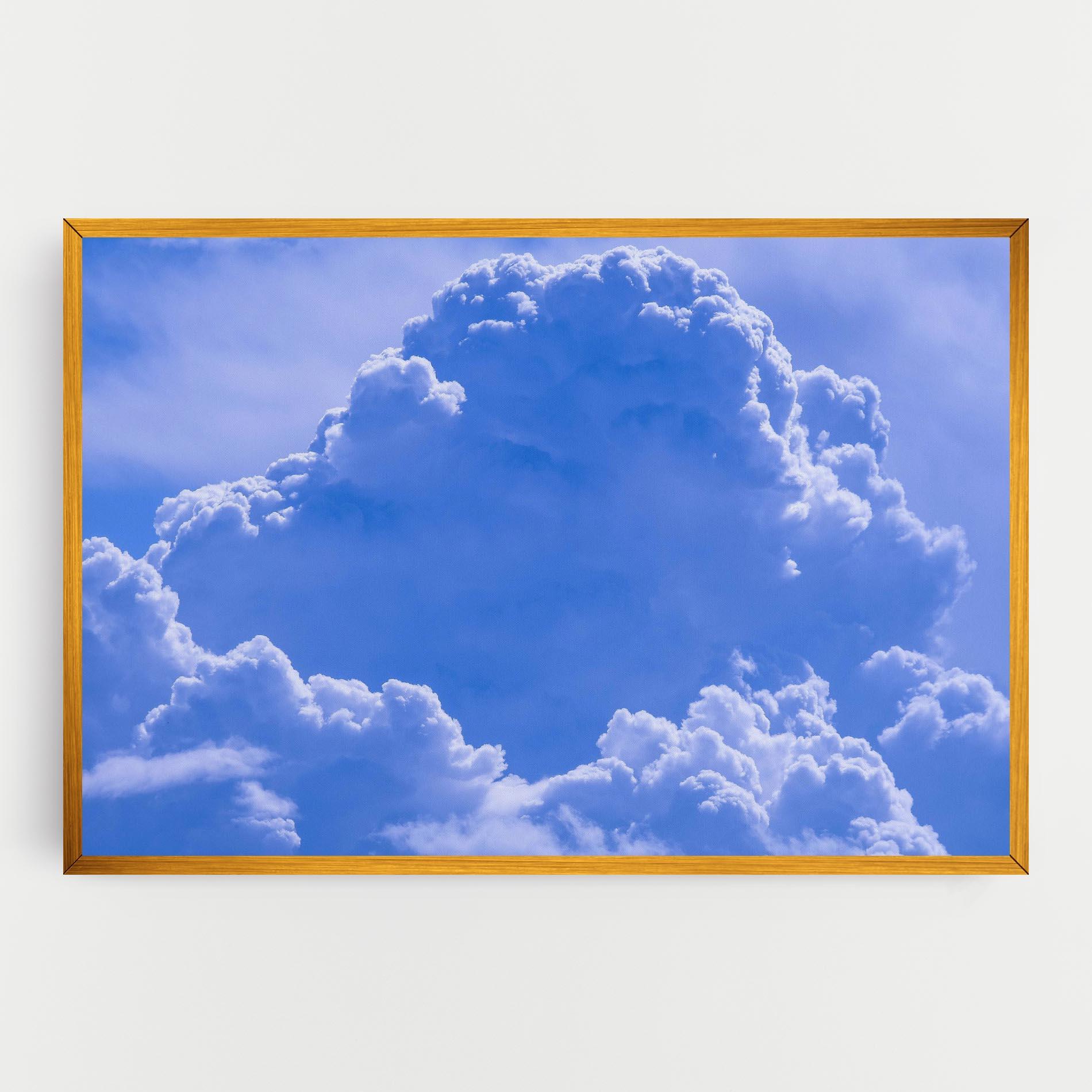 Tablou Canvas Big Blue Cloud mockup 0