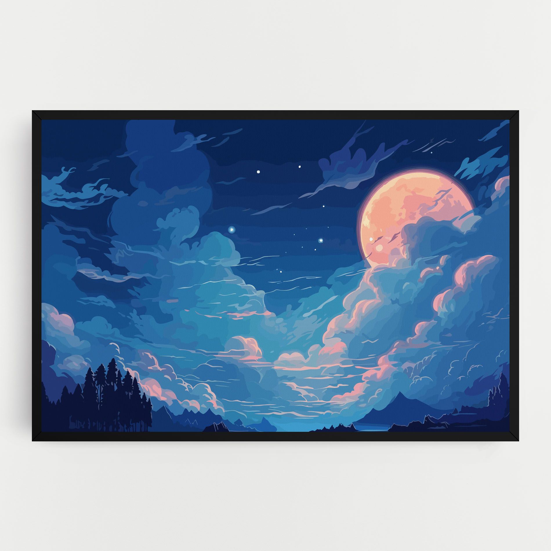 Blue Cloud Moon mockup 0