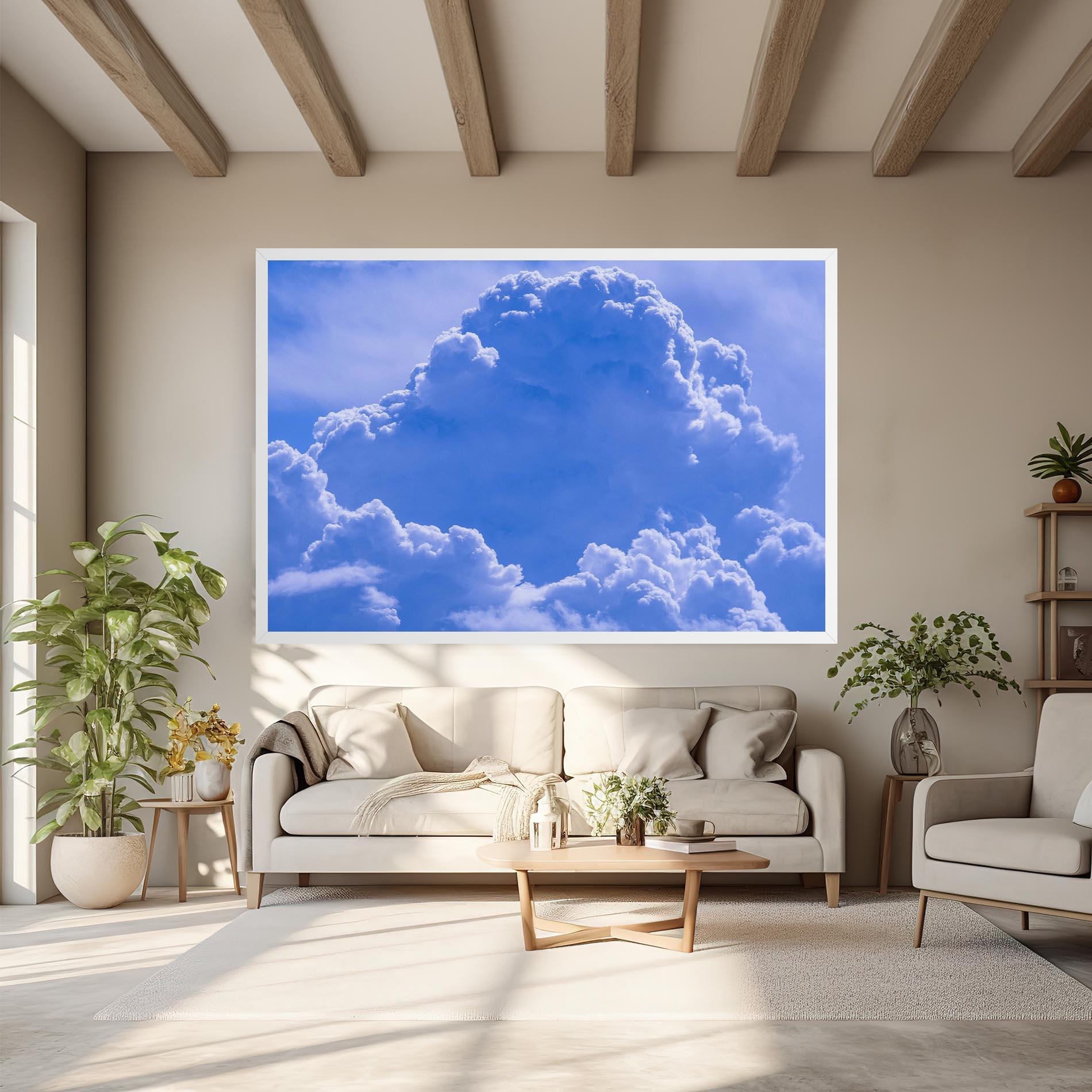 Tablou Canvas Big Blue Cloud mockup 6