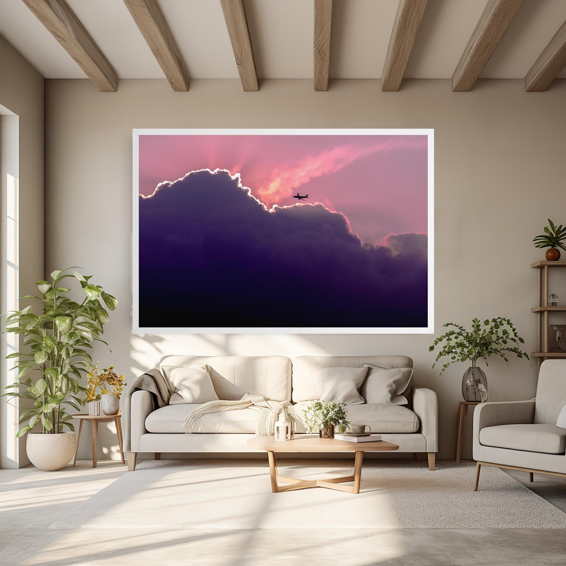 Tablou Canvas Big Purple Cloud mockup 6
