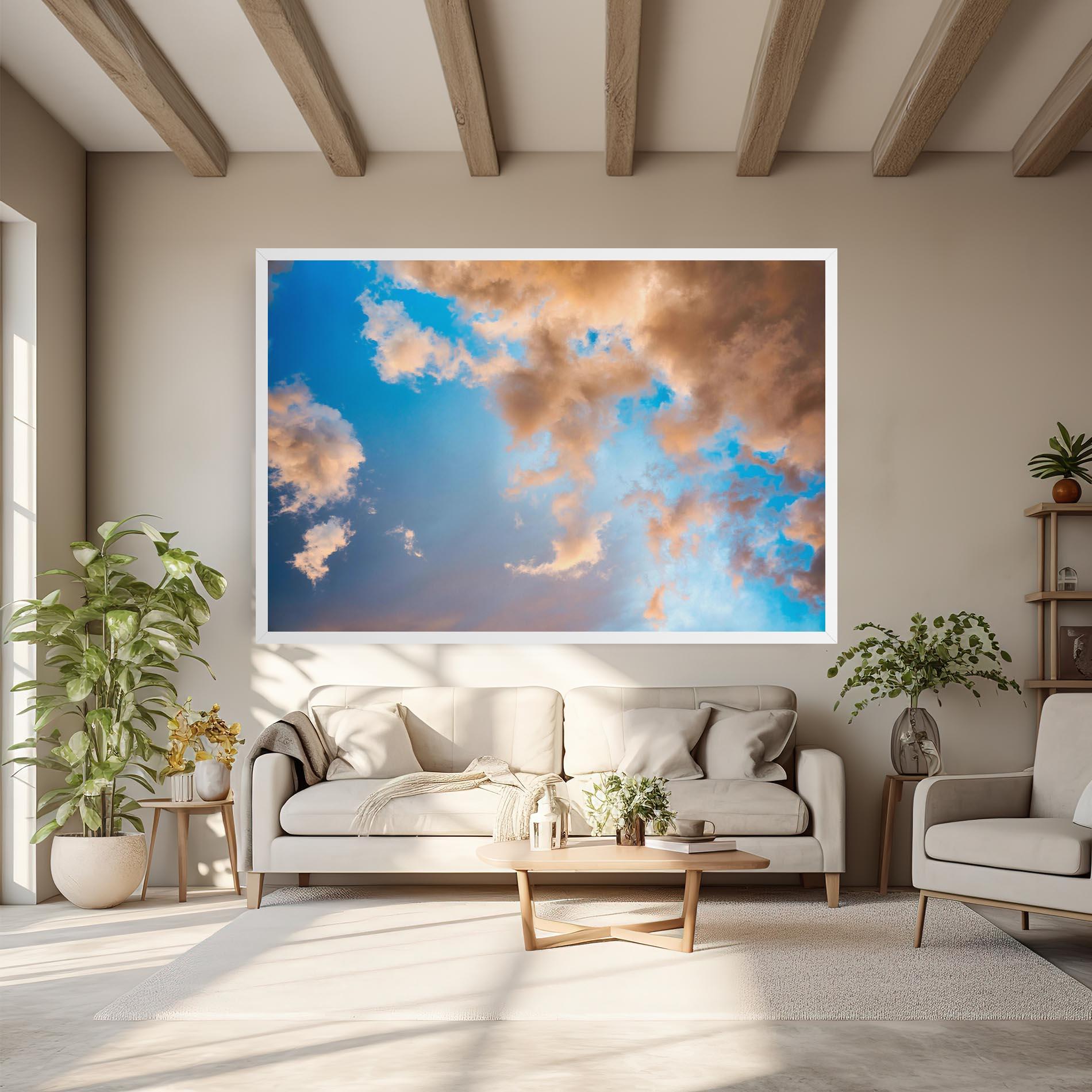 Tablou Canvas Clouds Blue Sky mockup 6