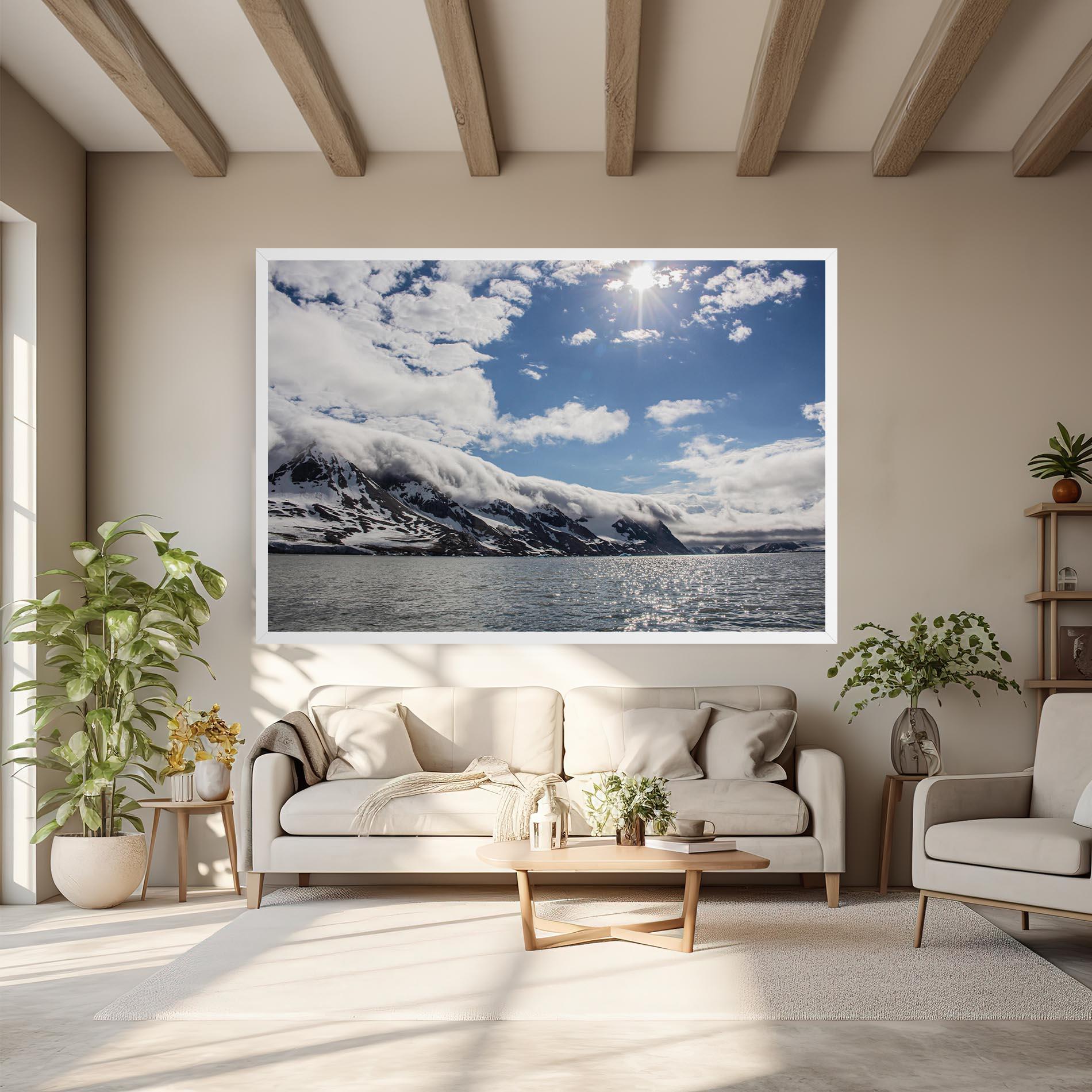 Tablou Canvas Clouds Over Ice mockup 6