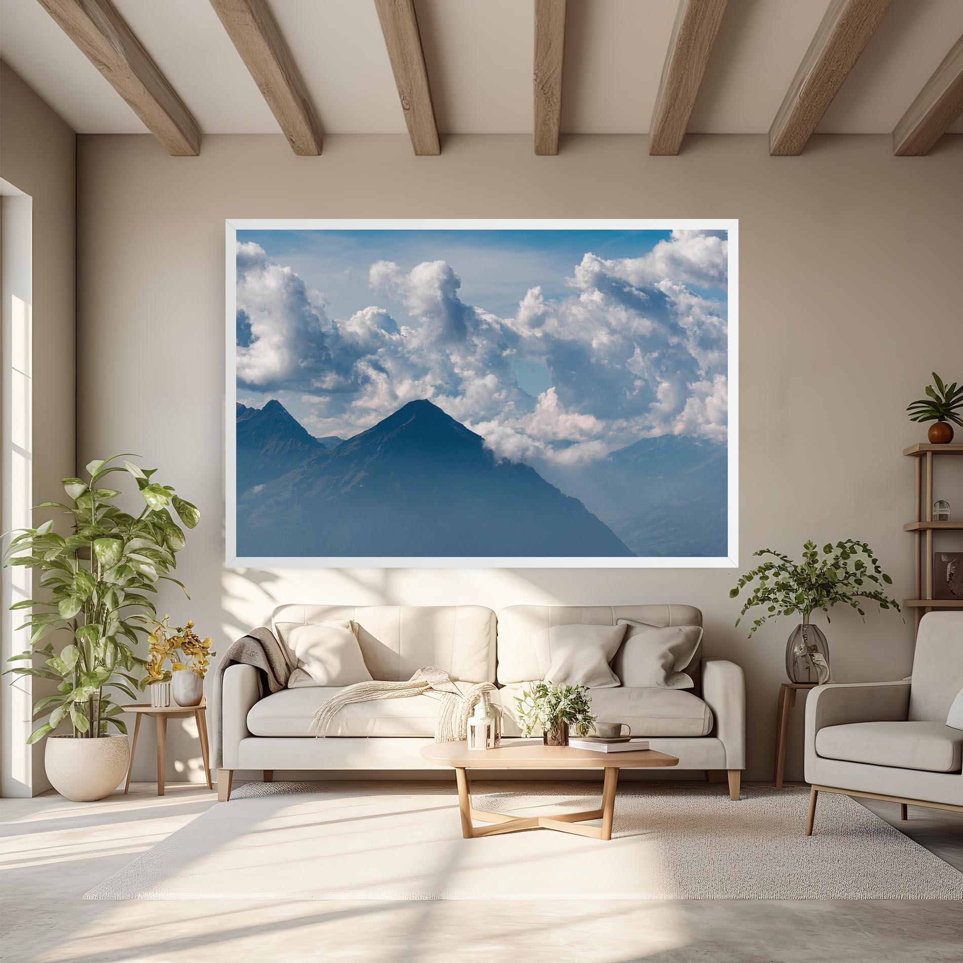 Tablou Canvas Cloudy View Mountain mockup 6