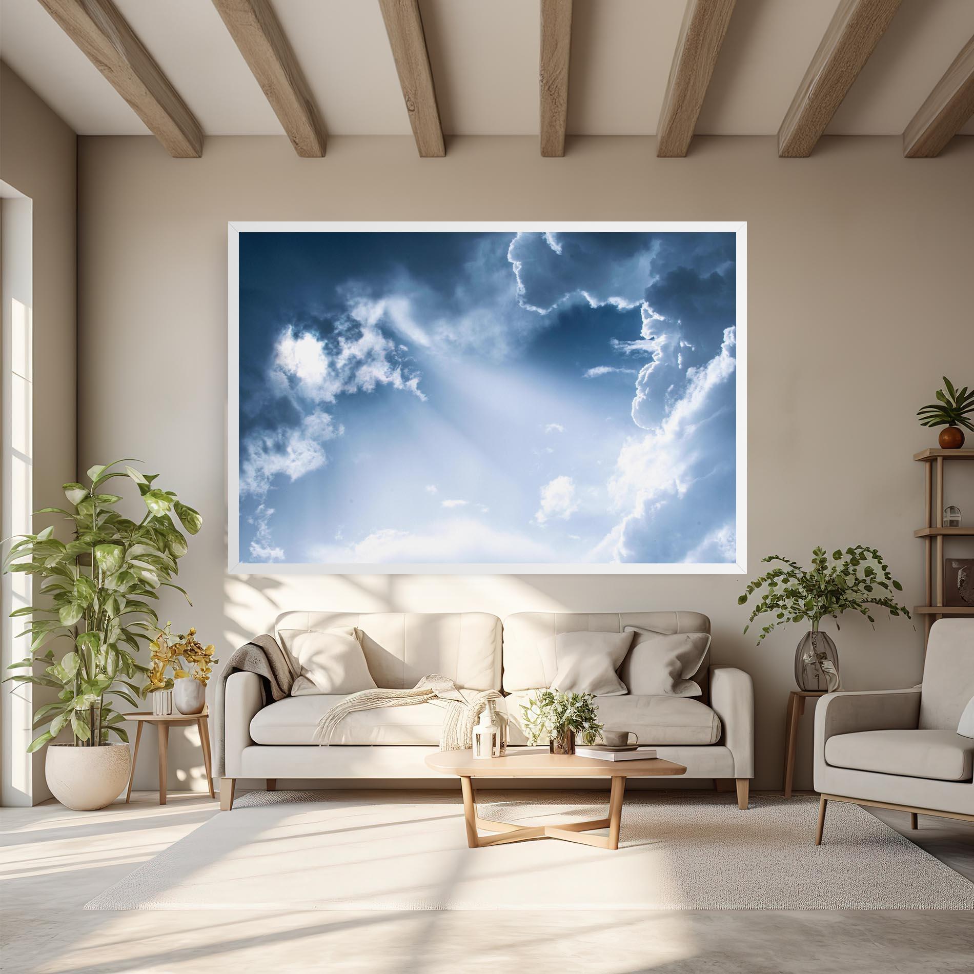 Tablou Canvas Dark Blue Sky mockup 6