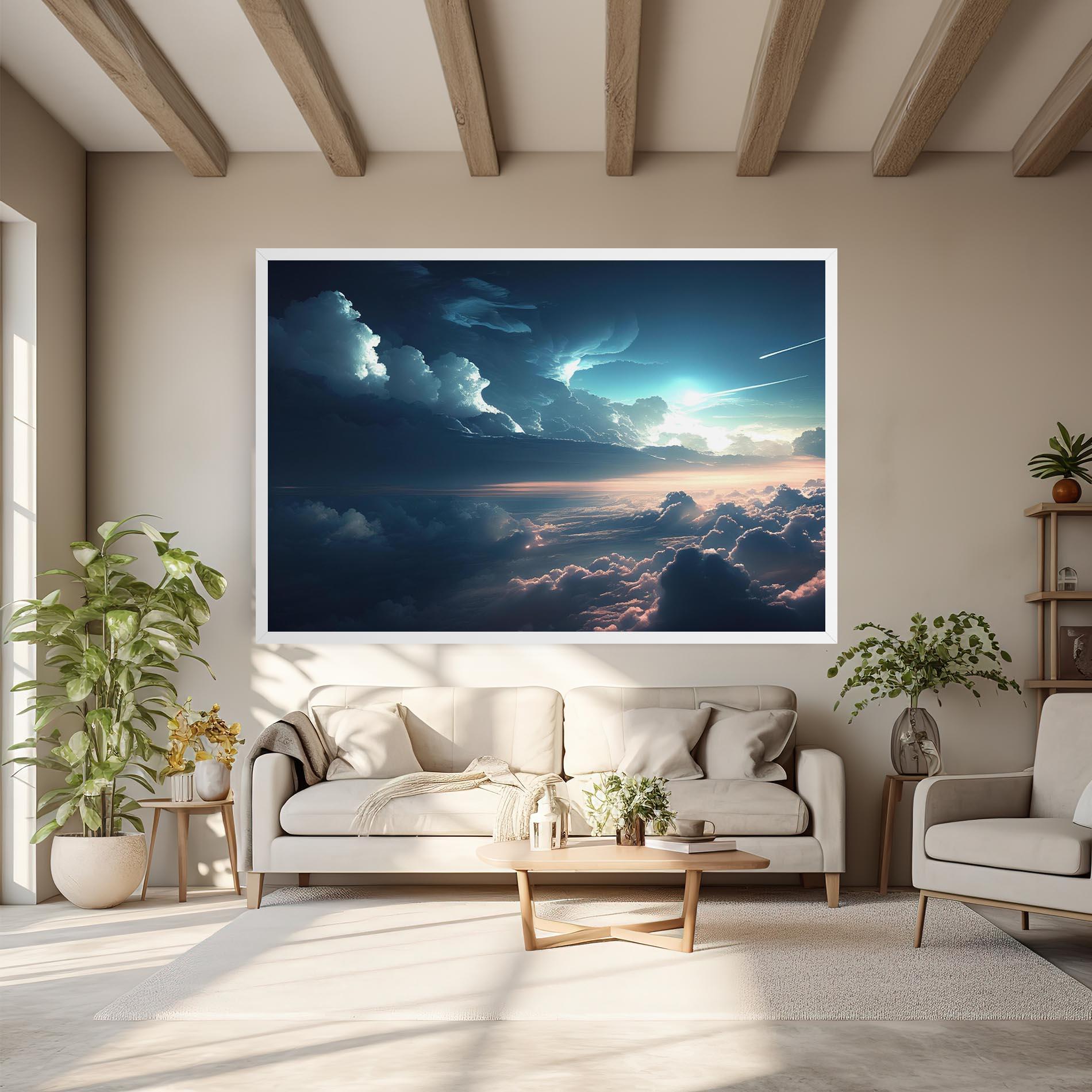 Tablou Canvas Dark Clouds mockup 6