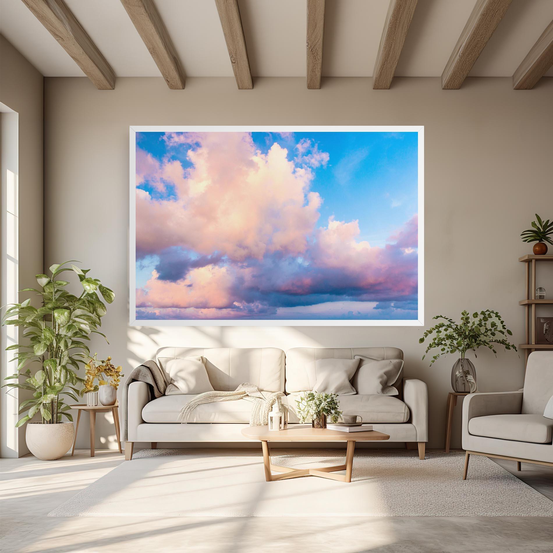 Tablou Canvas Dreamy Pink Clouds mockup 6