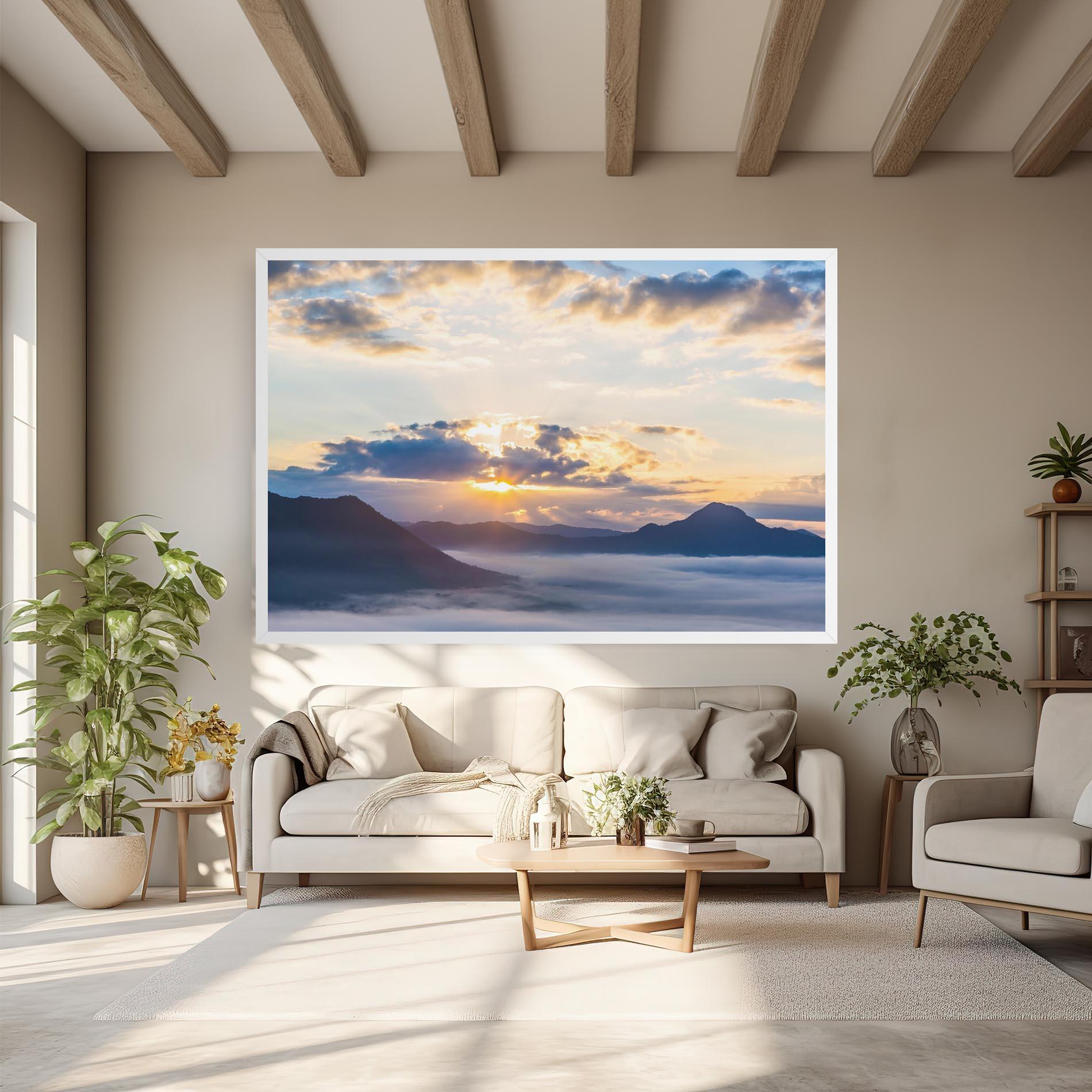 Tablou Canvas Fantastic Clouds mockup 6