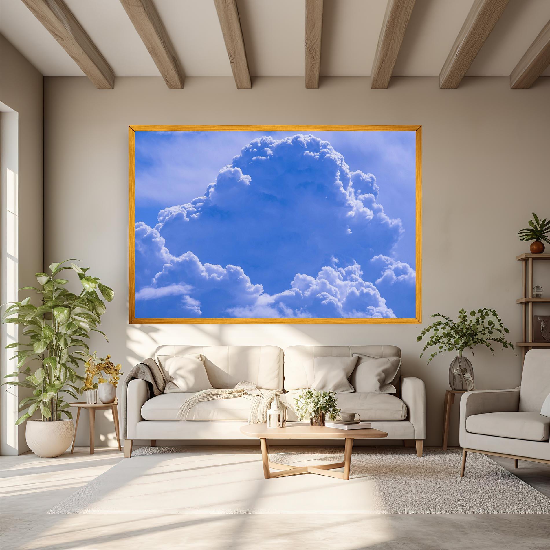 Tablou Canvas Big Blue Cloud mockup 6
