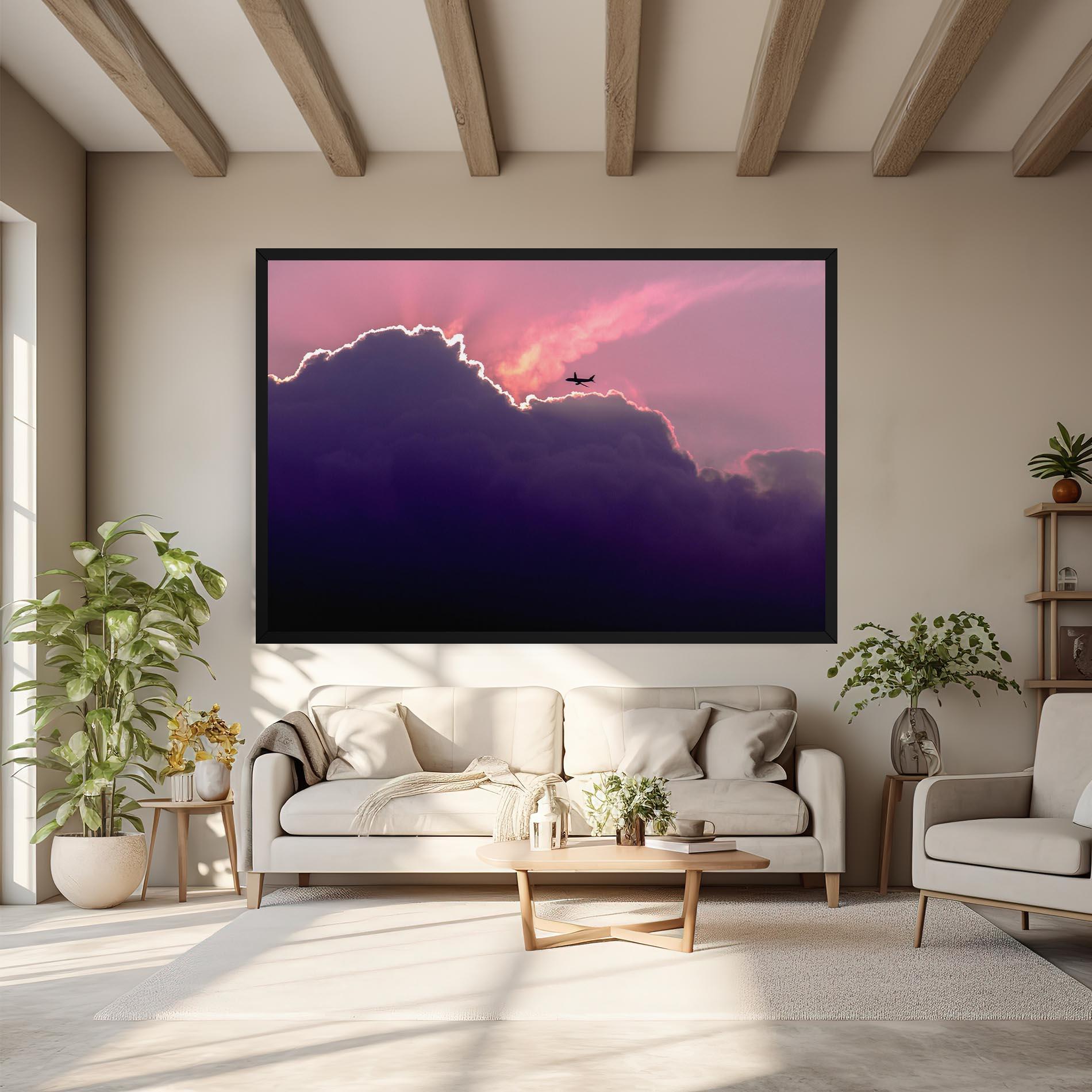 Tablou Canvas Big Purple Cloud mockup 6