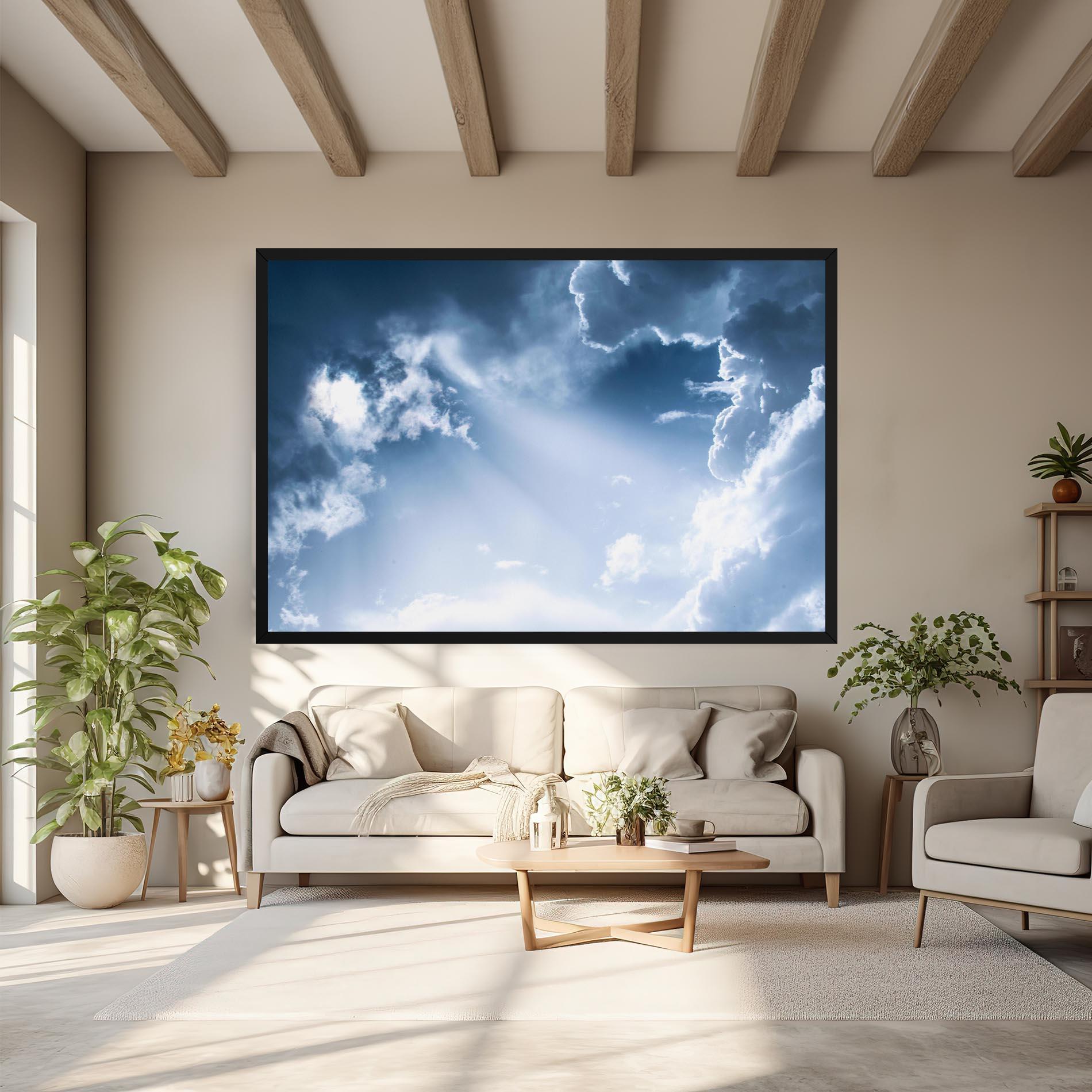 Tablou Canvas Dark Blue Sky mockup 6